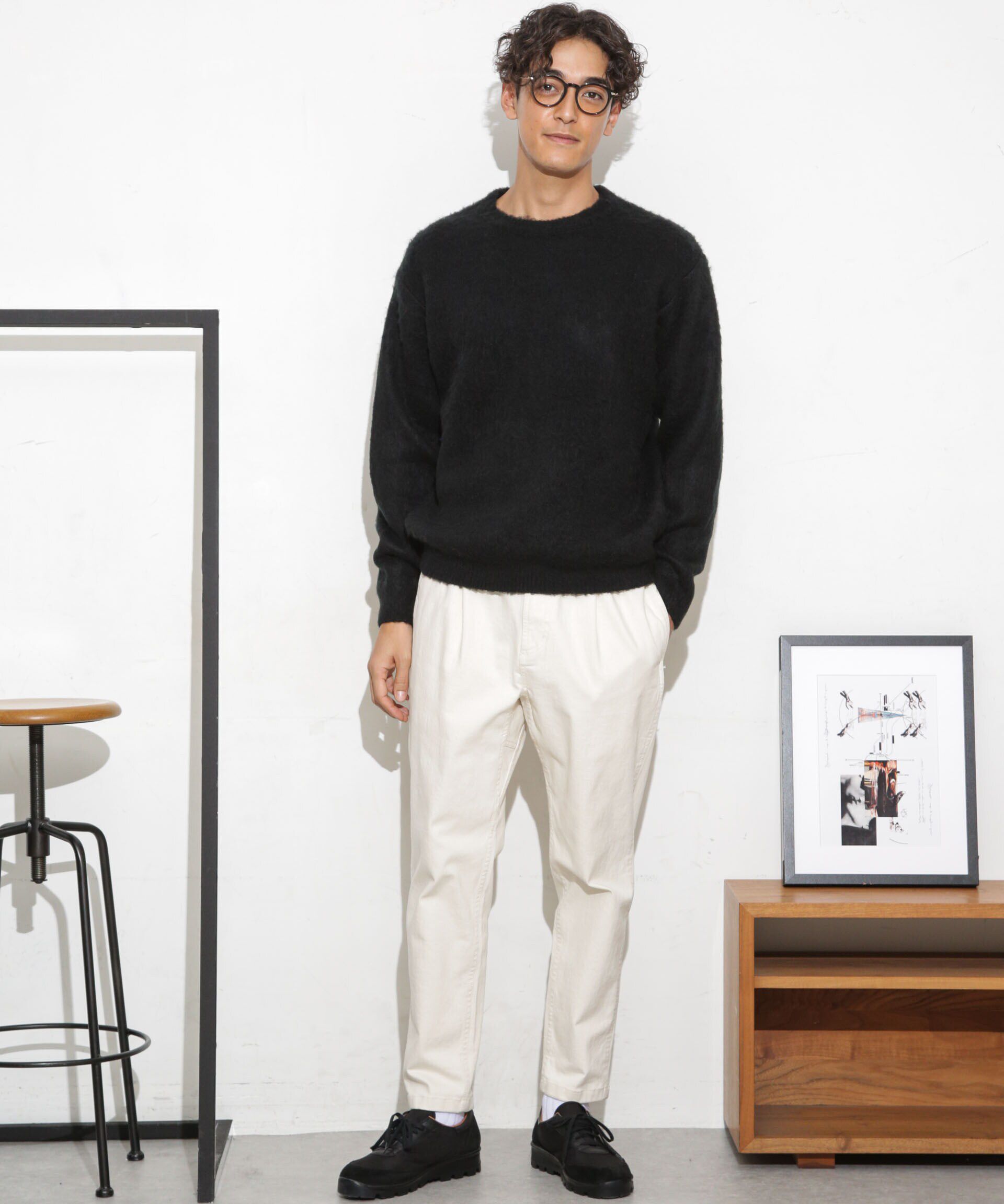 nano･universe「モヘアライクカラーニット」|ニット・セーター|