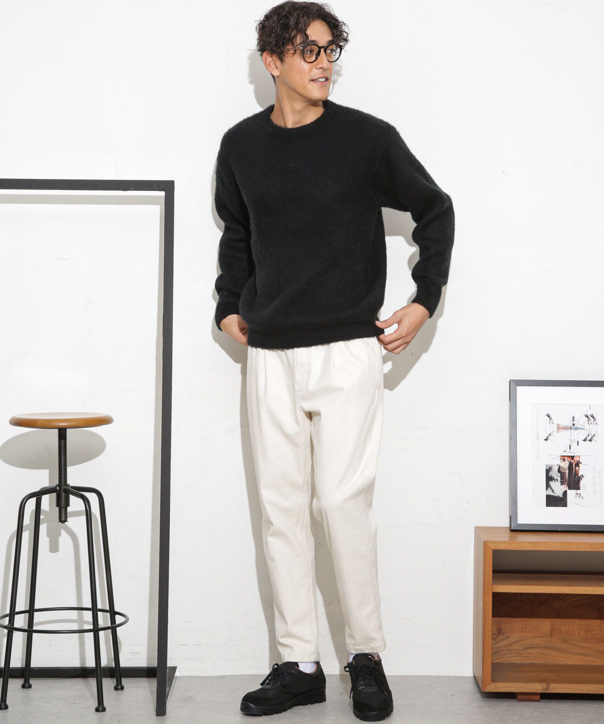 nano･universe「モヘアライクカラーニット」|ニット・セーター|