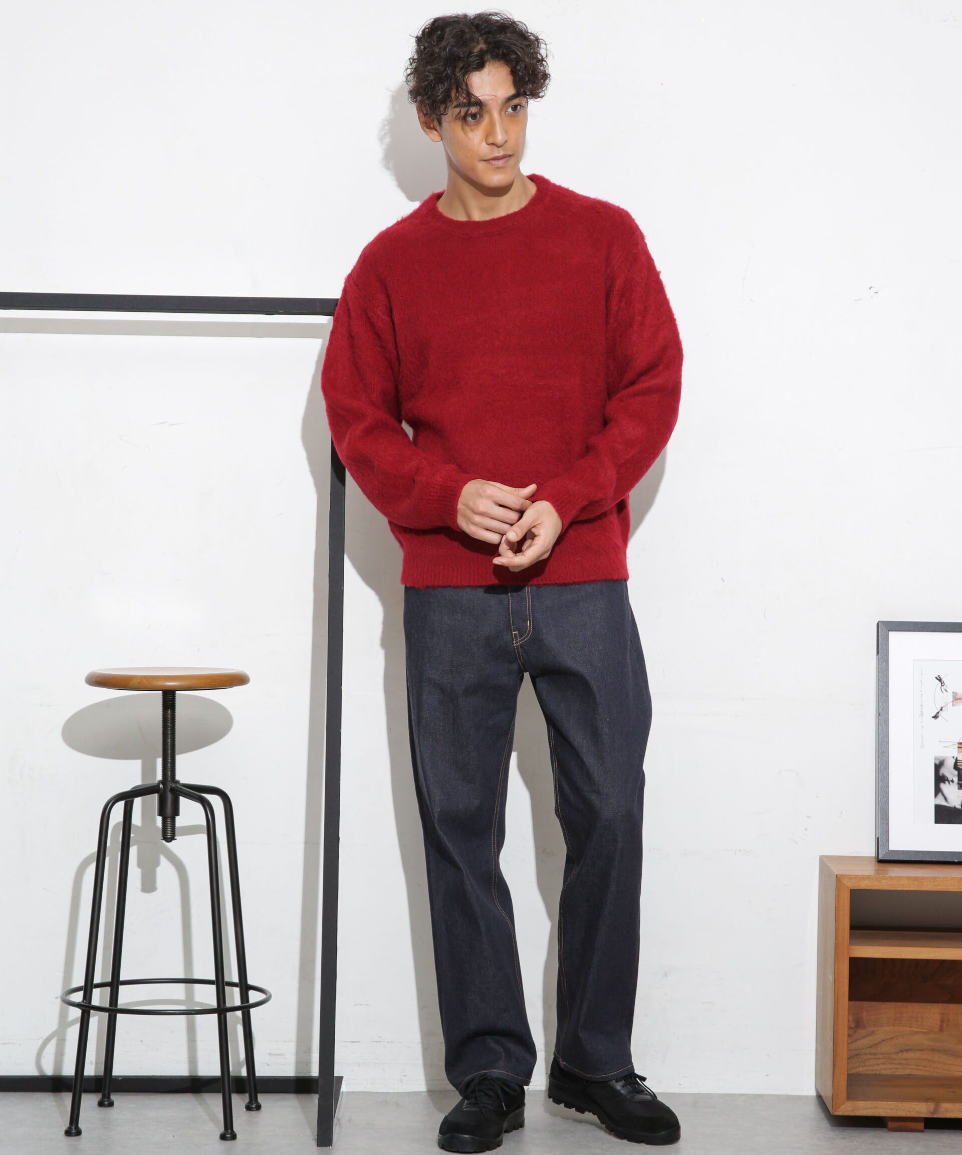 nano･universe「モヘアライクカラーニット」|ニット・セーター|