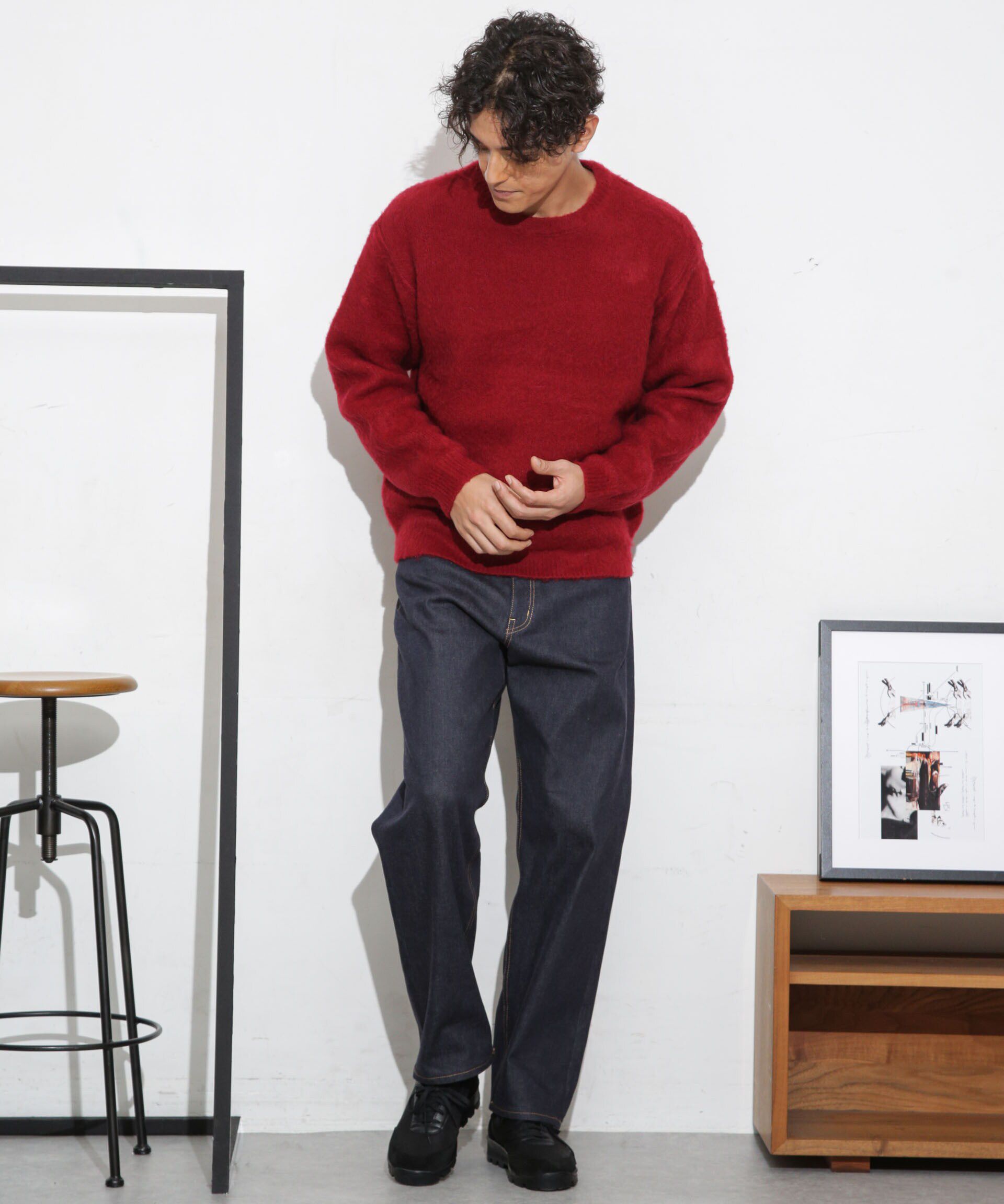 nano･universe「モヘアライクカラーニット」|ニット・セーター|