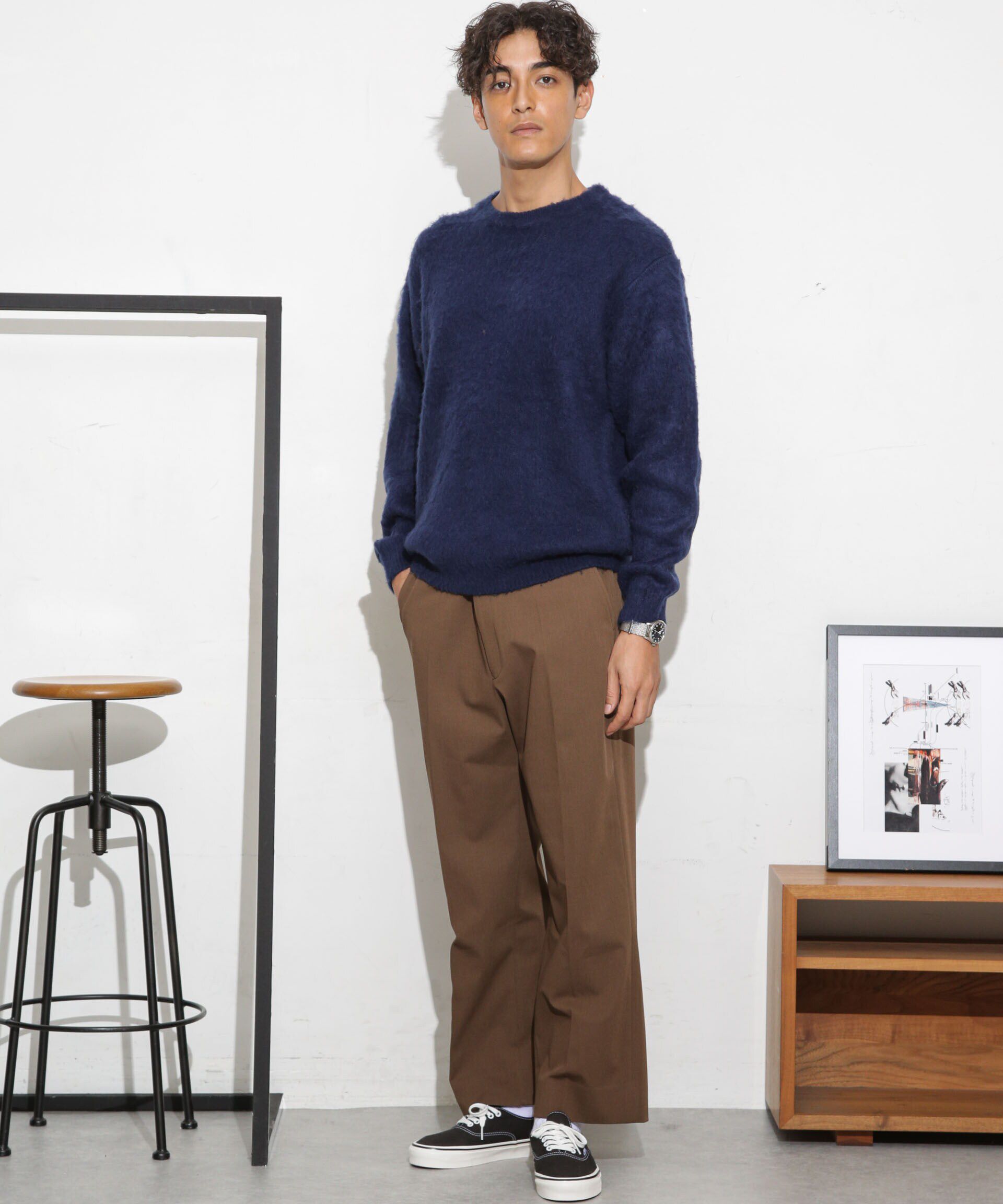 nano･universe「モヘアライクカラーニット」|ニット・セーター|