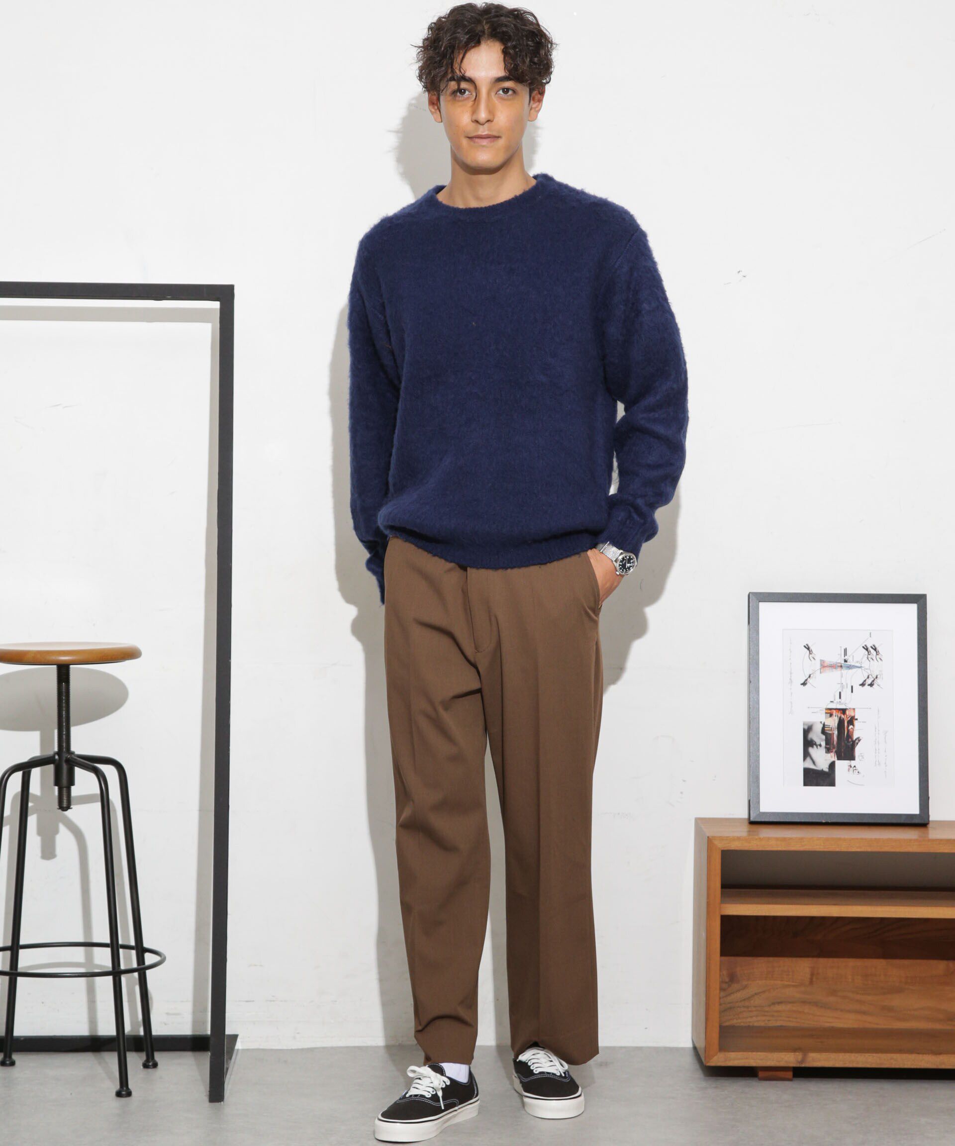 nano･universe「モヘアライクカラーニット」|ニット・セーター|