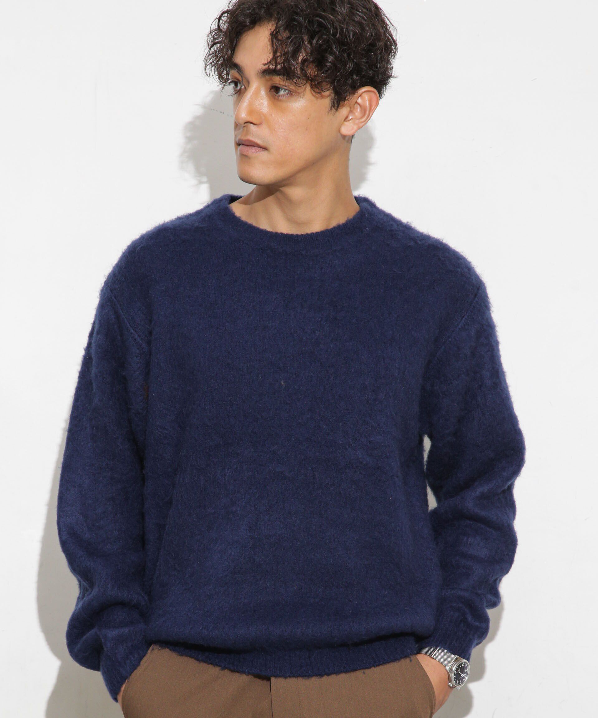 nano･universe「モヘアライクカラーニット」|ニット・セーター|