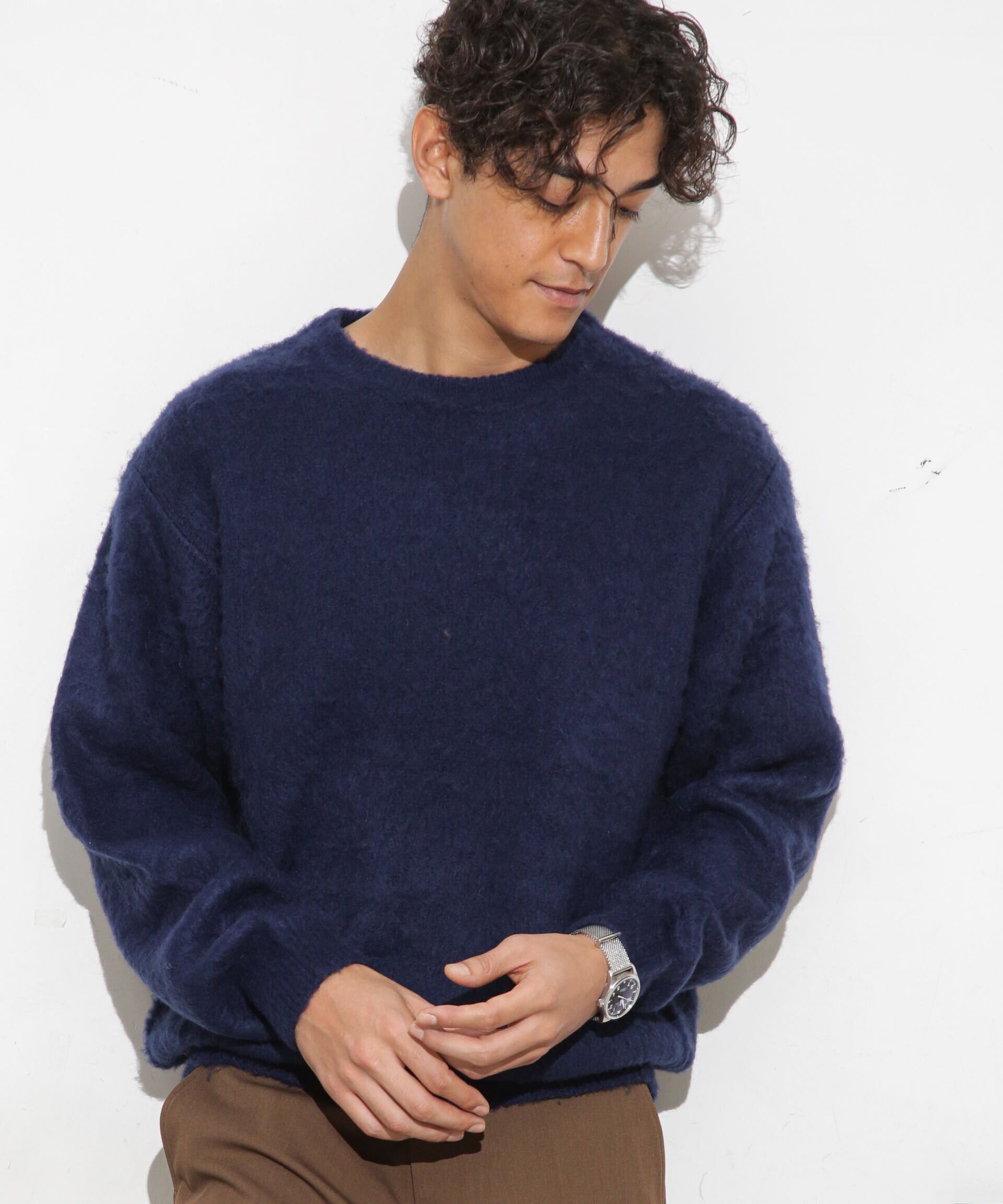 nano･universe「モヘアライクカラーニット」|ニット・セーター|