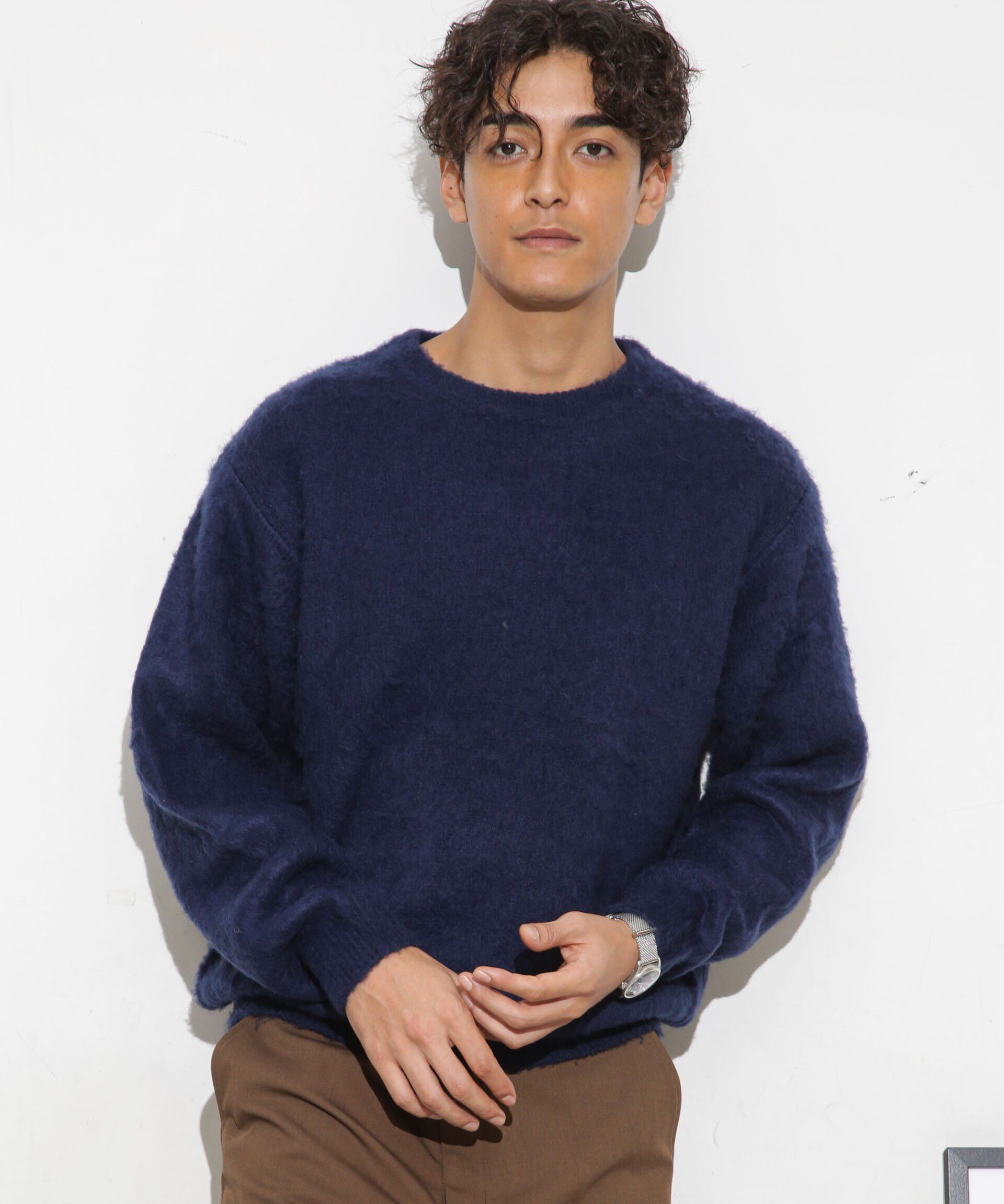 nano･universe「モヘアライクカラーニット」|ニット・セーター|