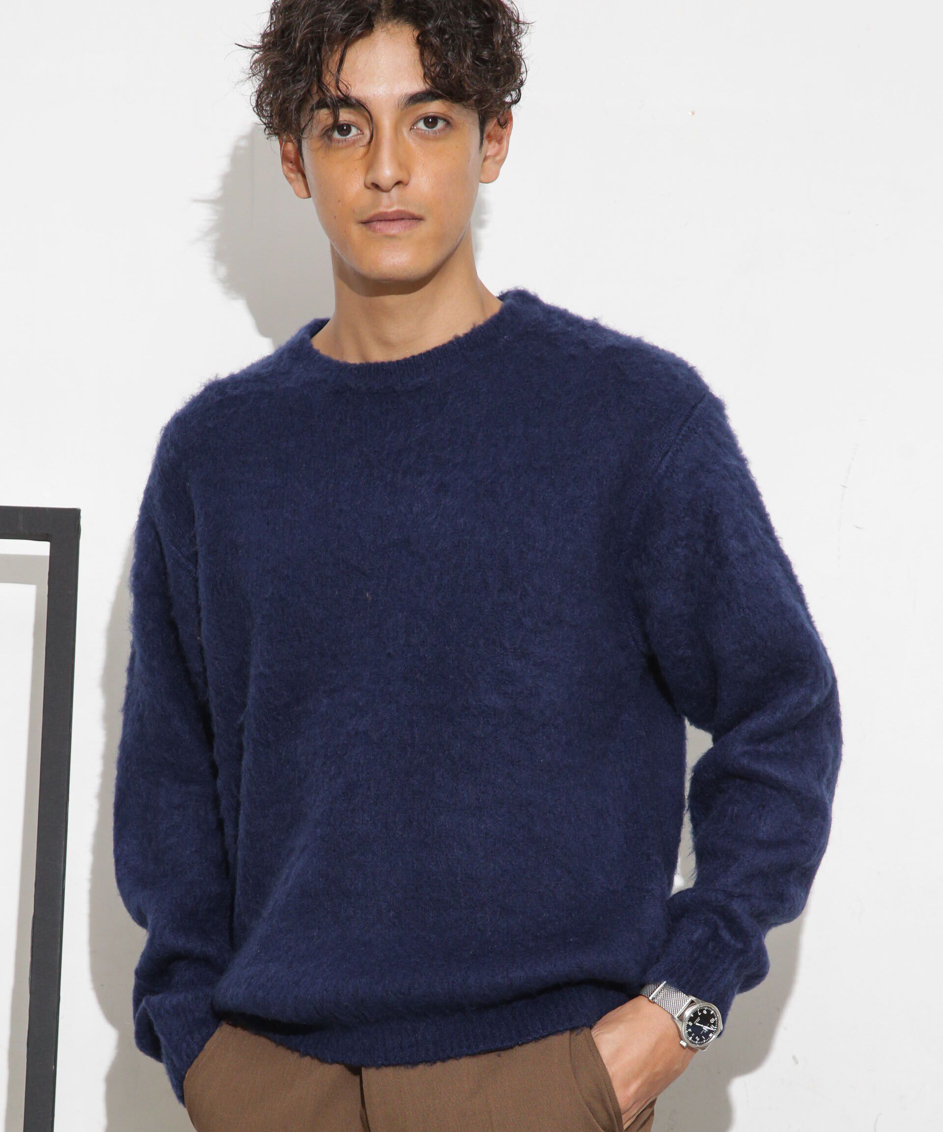 nano･universe「モヘアライクカラーニット」|ニット・セーター|