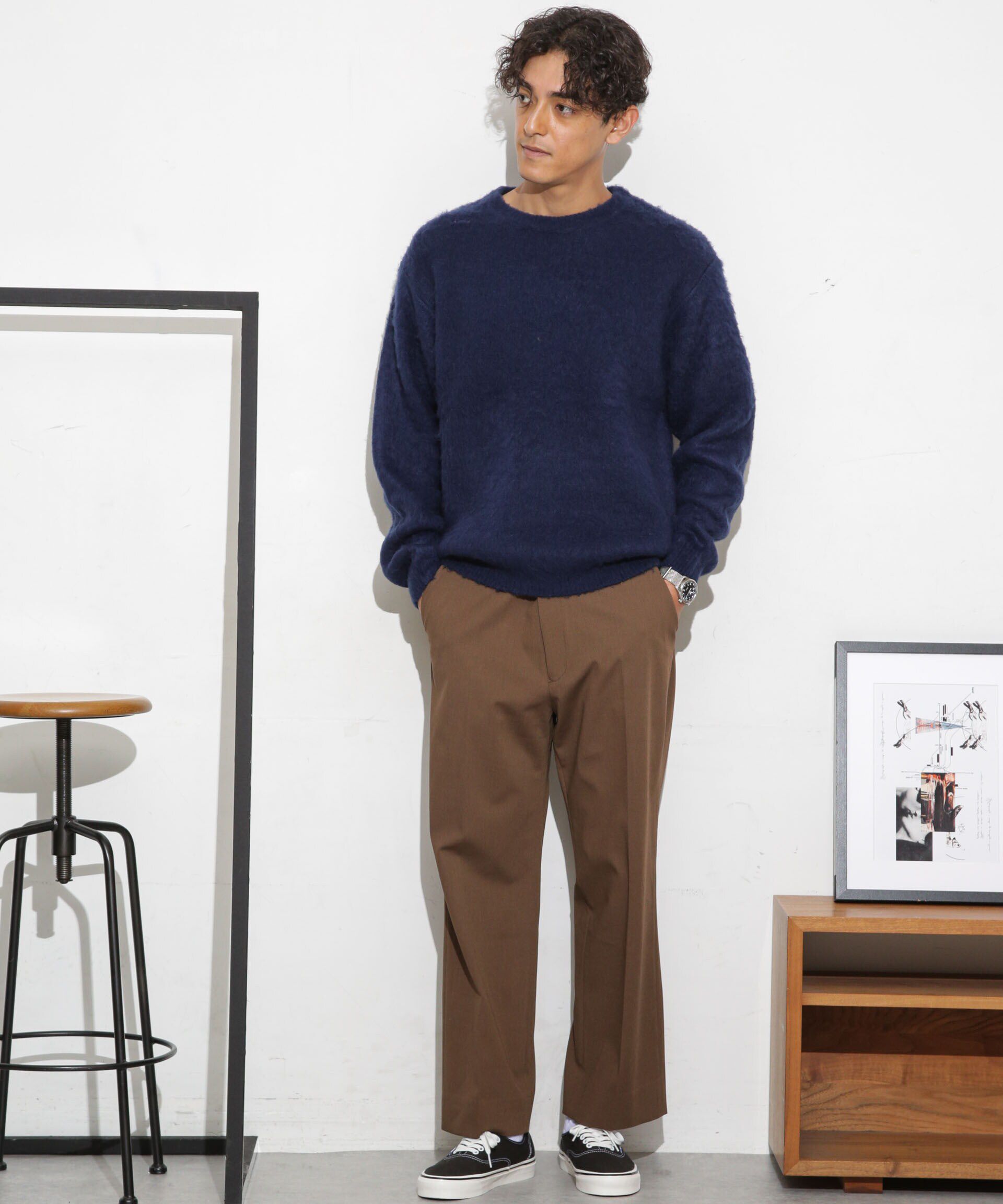 nano･universe「モヘアライクカラーニット」|ニット・セーター|