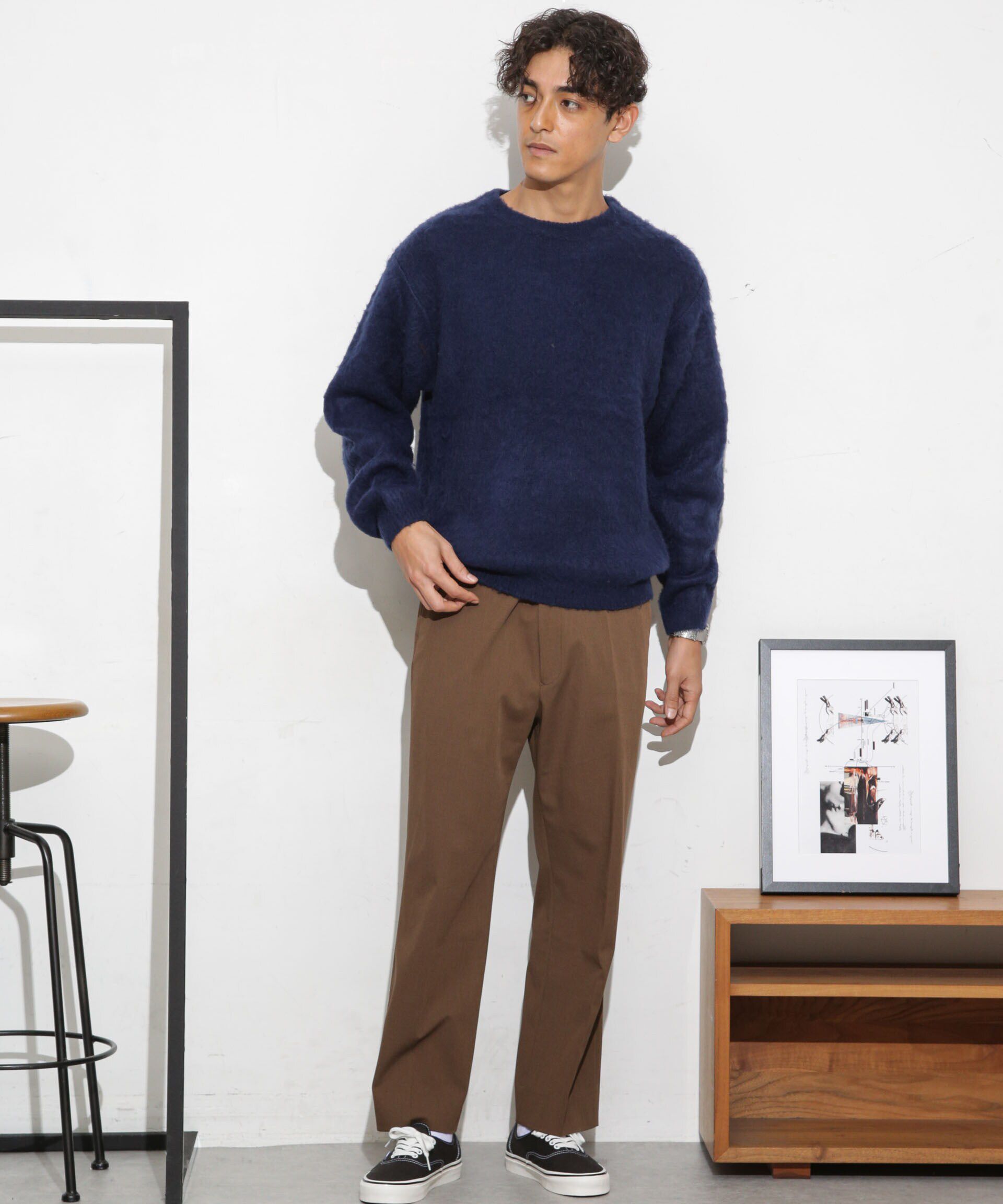 nano･universe「モヘアライクカラーニット」|ニット・セーター|