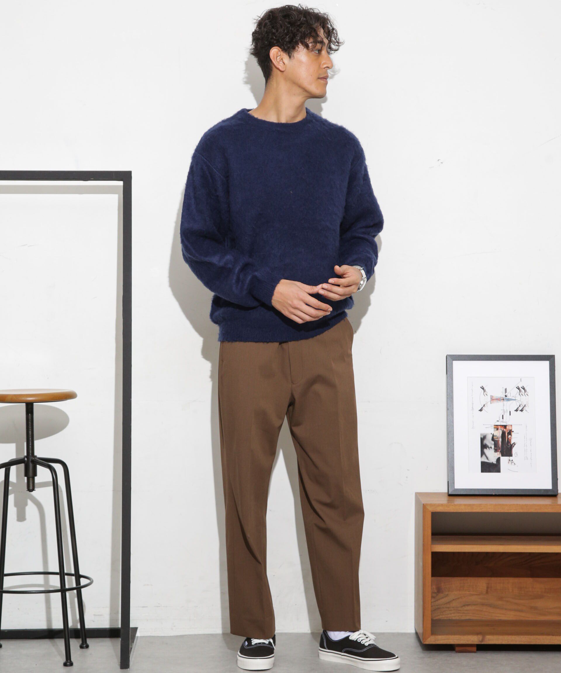 nano･universe「モヘアライクカラーニット」|ニット・セーター|