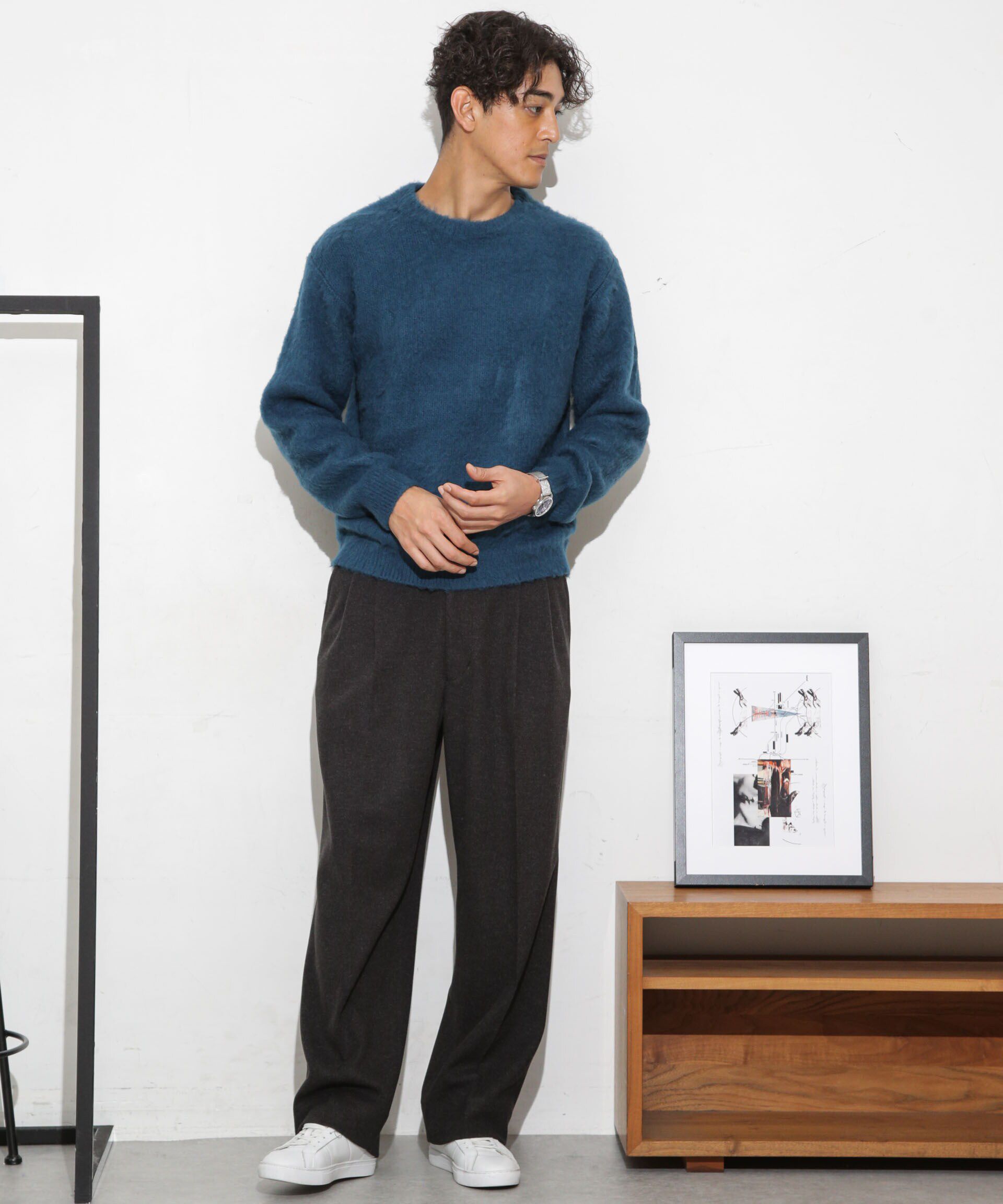 nano･universe「モヘアライクカラーニット」|ニット・セーター|