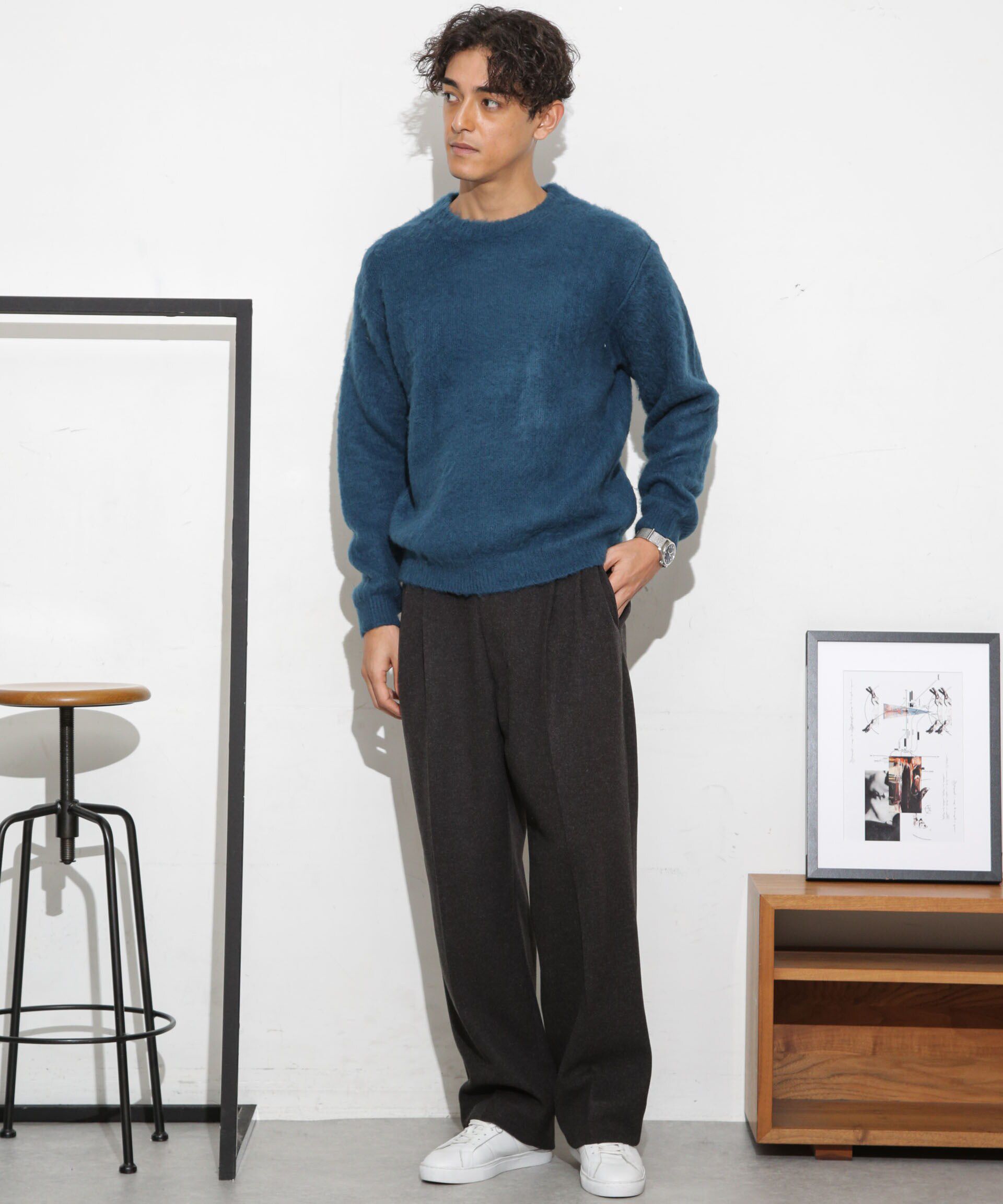 nano･universe「モヘアライクカラーニット」|ニット・セーター|