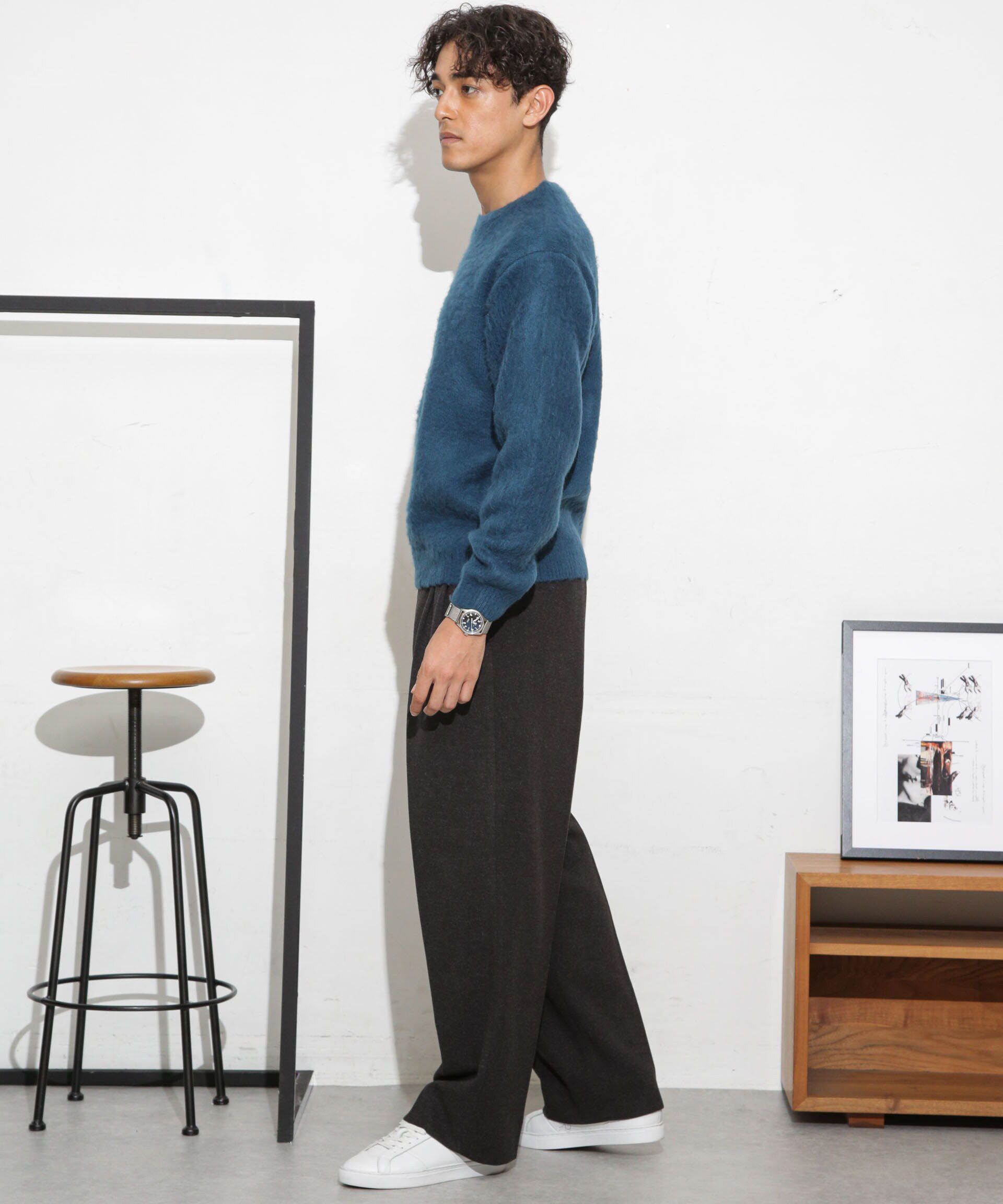 nano･universe「モヘアライクカラーニット」|ニット・セーター|