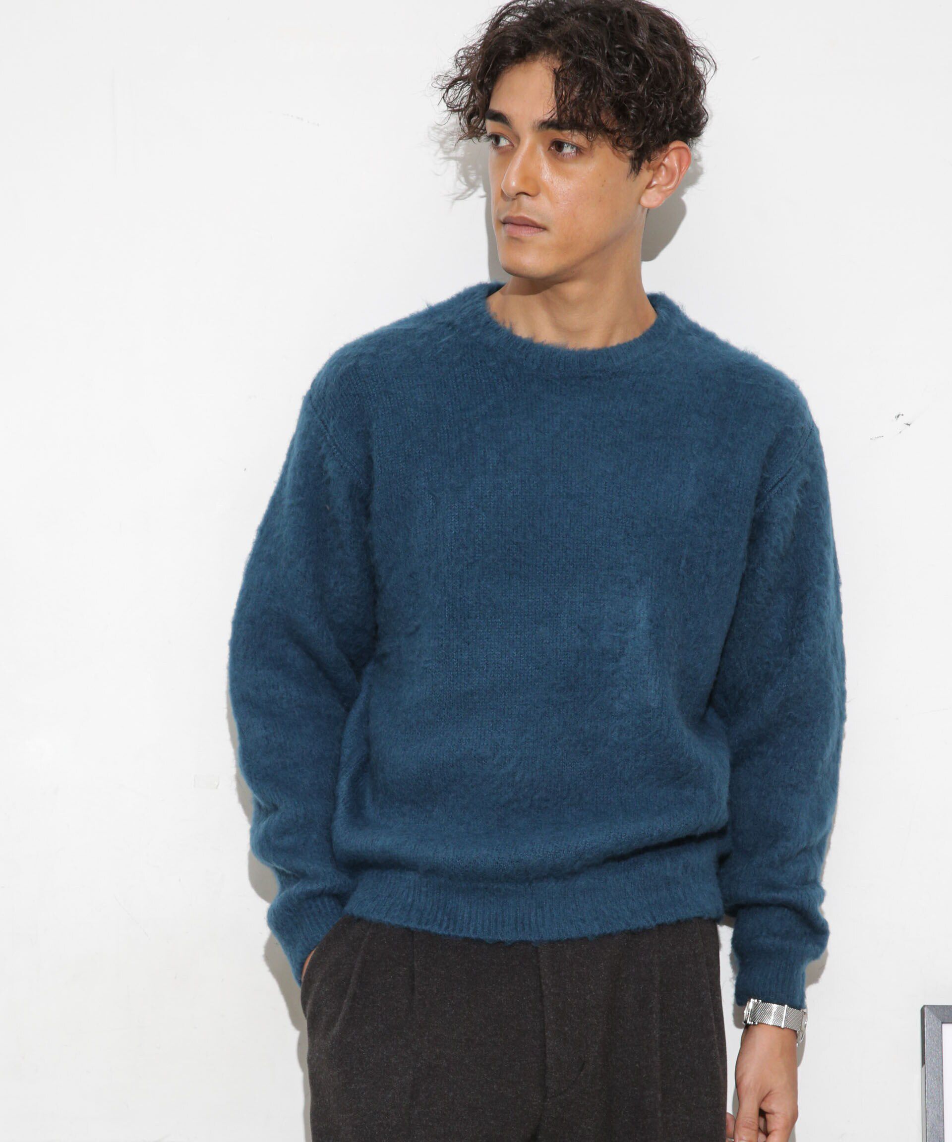 nano･universe「モヘアライクカラーニット」|ニット・セーター|