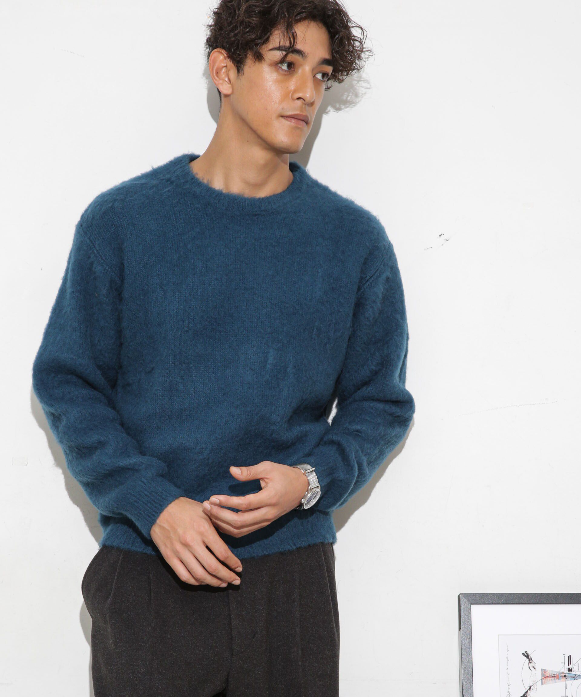 nano･universe「モヘアライクカラーニット」|ニット・セーター|