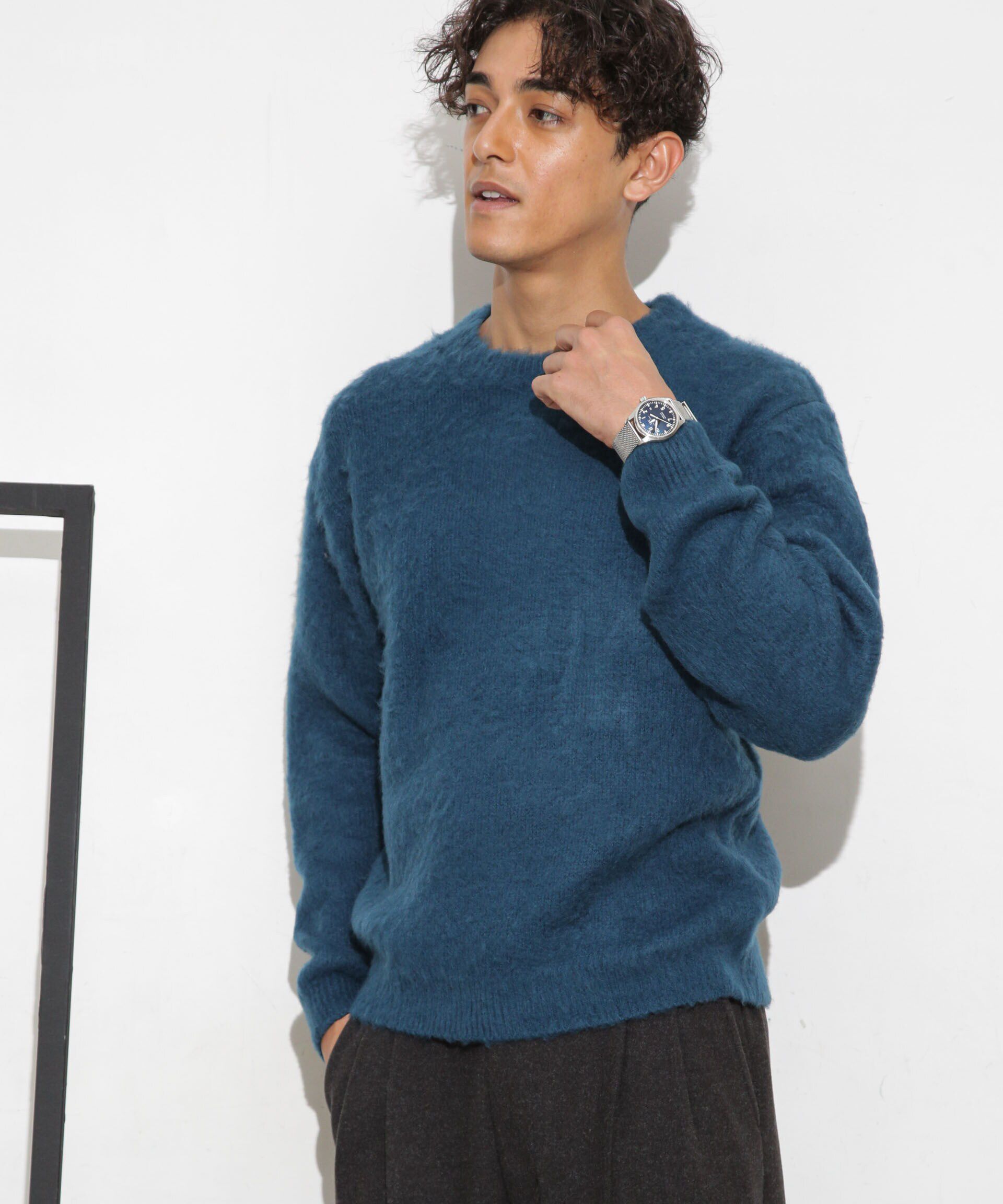 nano･universe「モヘアライクカラーニット」|ニット・セーター|