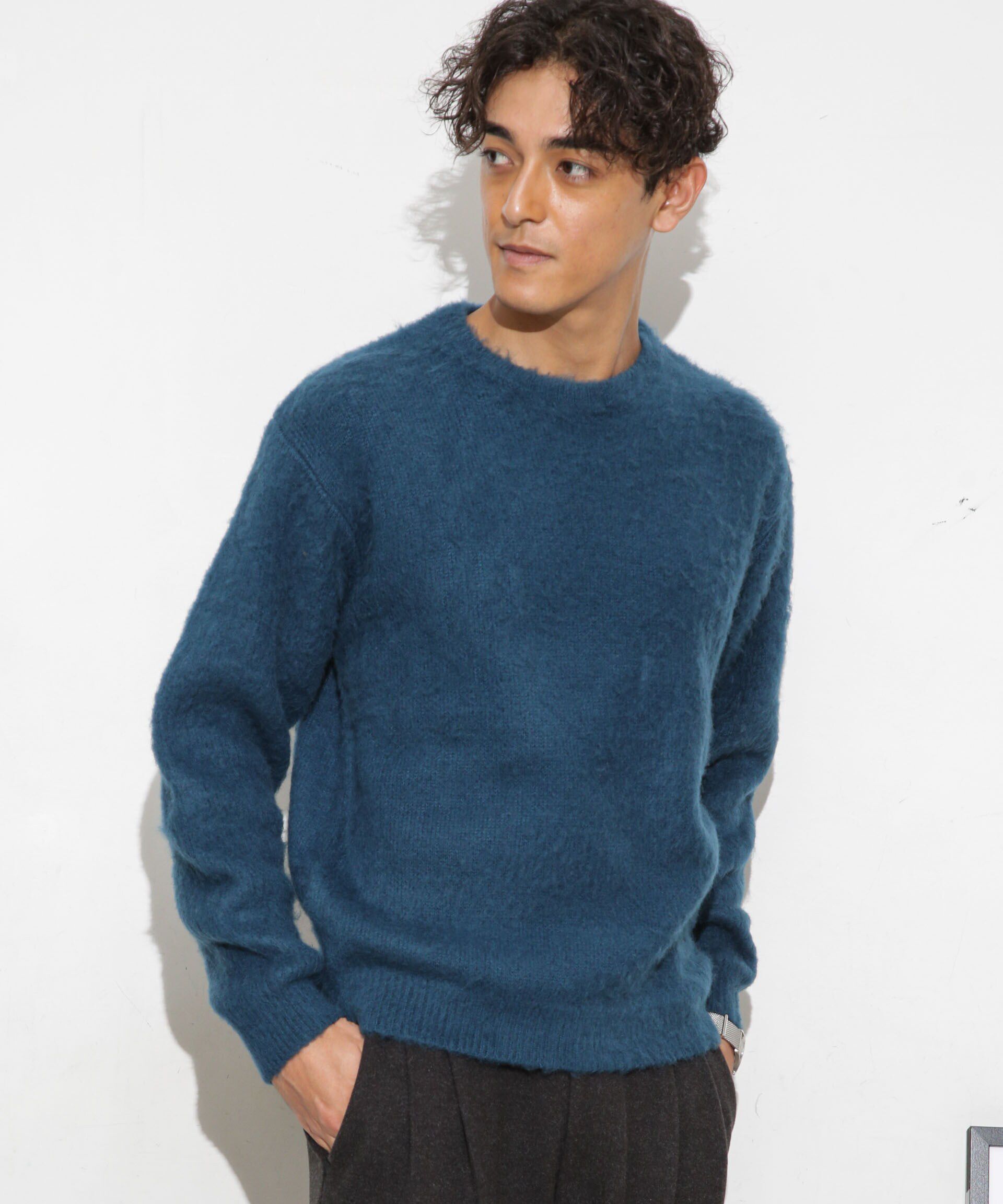 nano･universe「モヘアライクカラーニット」|ニット・セーター|