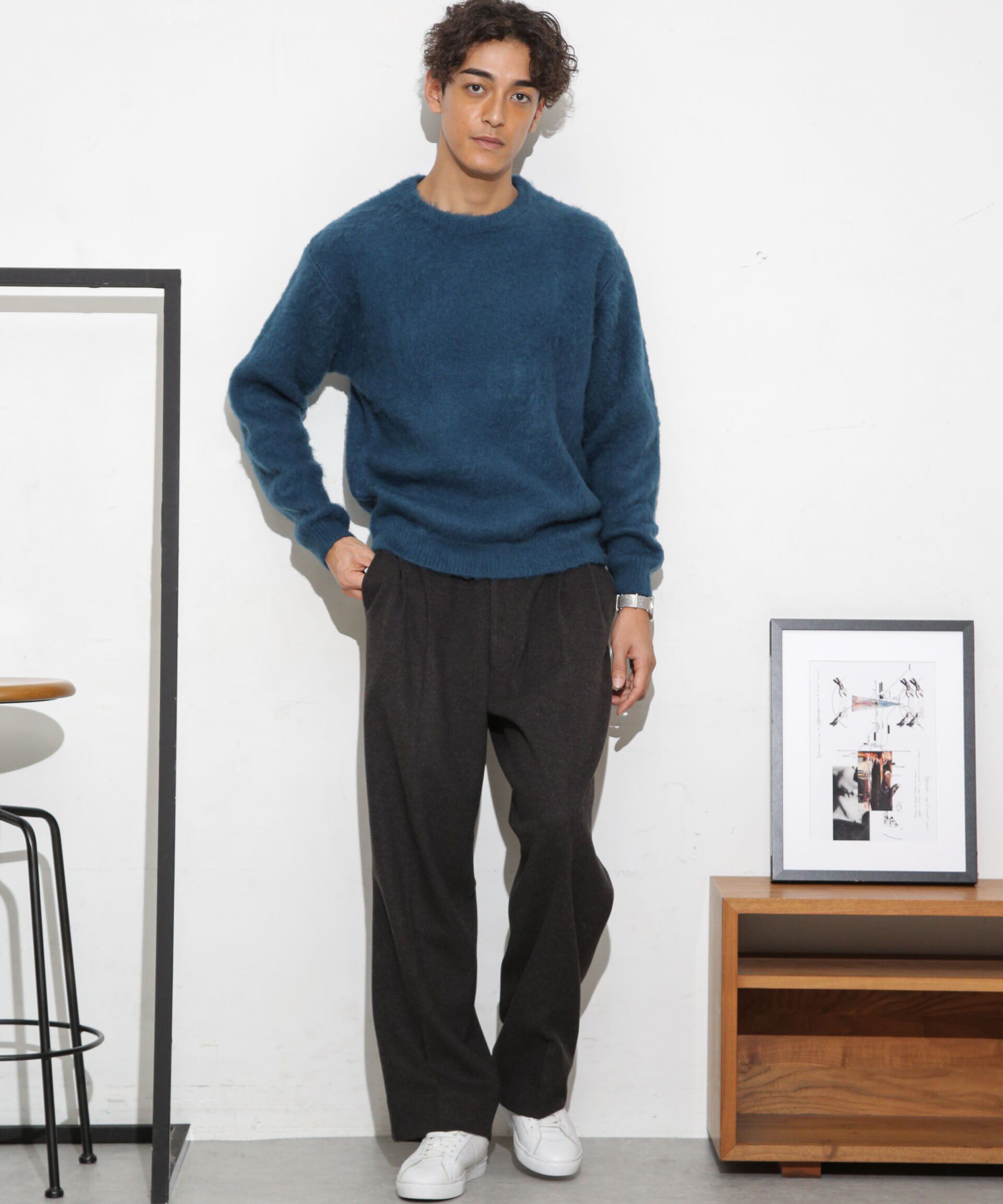 nano･universe「モヘアライクカラーニット」|ニット・セーター|