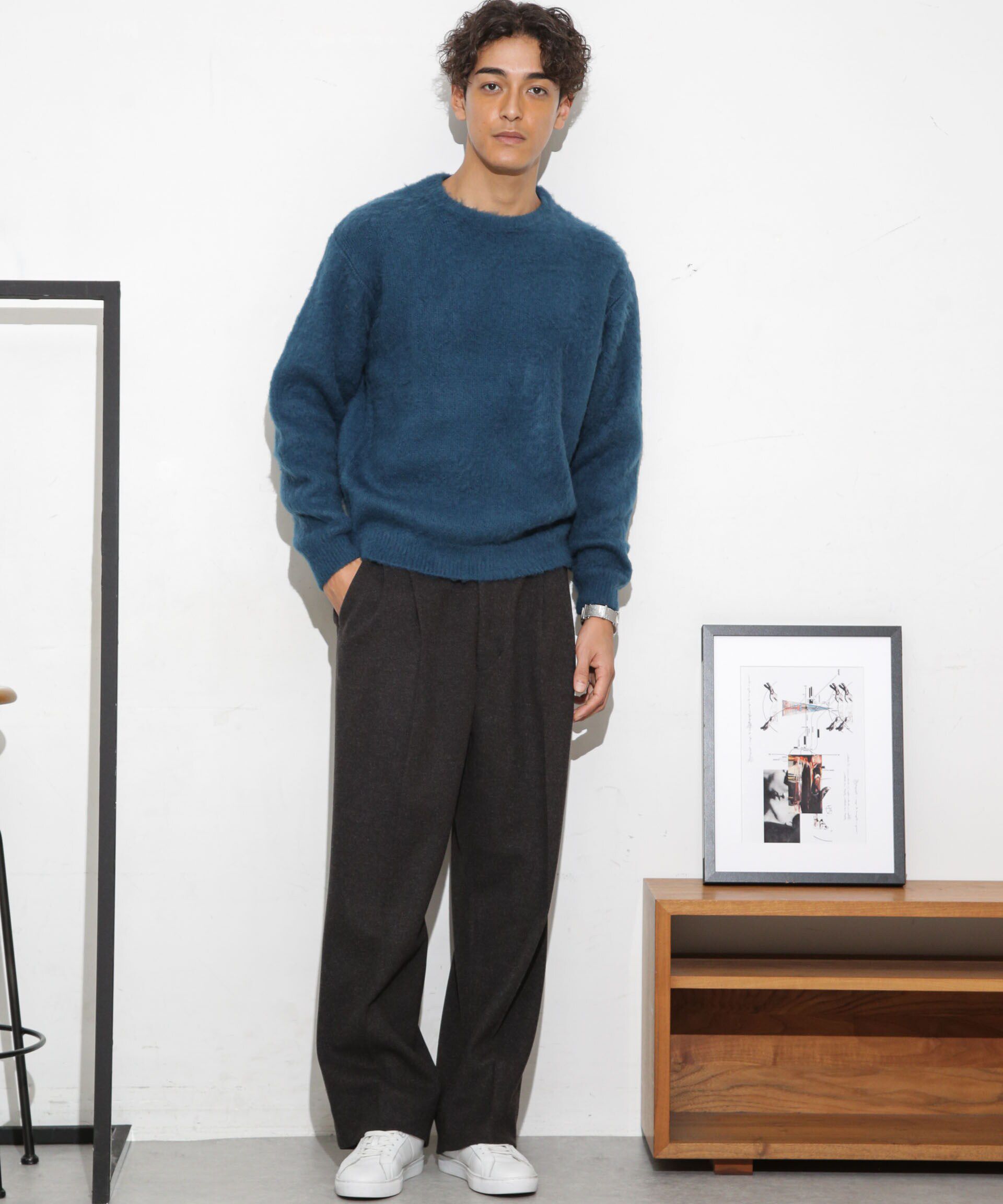 nano･universe「モヘアライクカラーニット」|ニット・セーター|