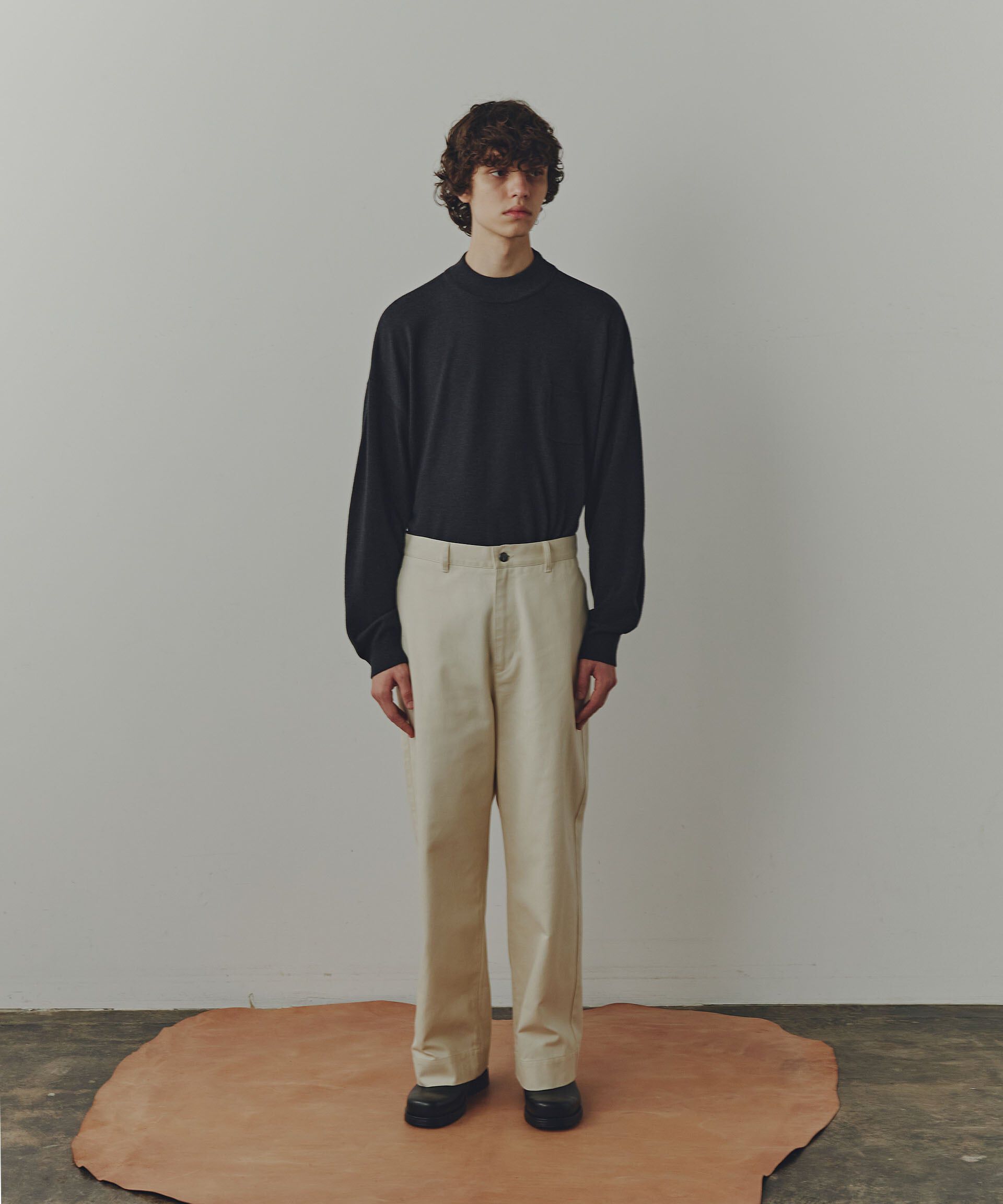 nano･universe「WEB限定/「Commonuse」クルーネックポケットニット」|ニット・セーター|