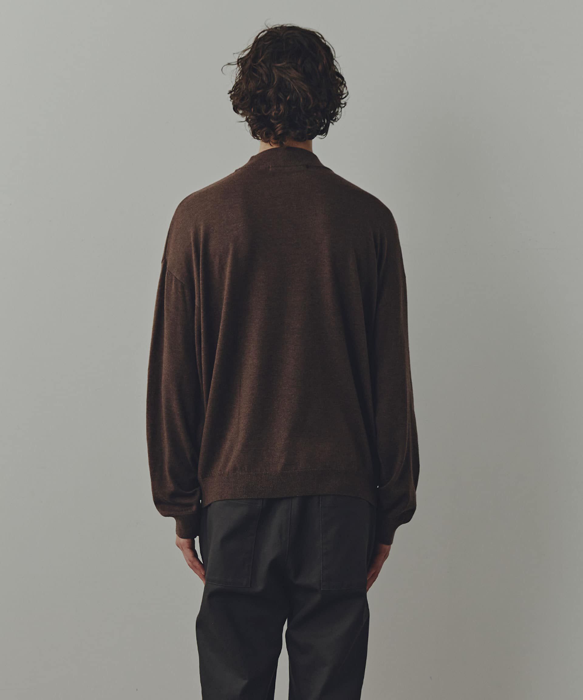 nano･universe「WEB限定/「Commonuse」クルーネックポケットニット」|ニット・セーター|