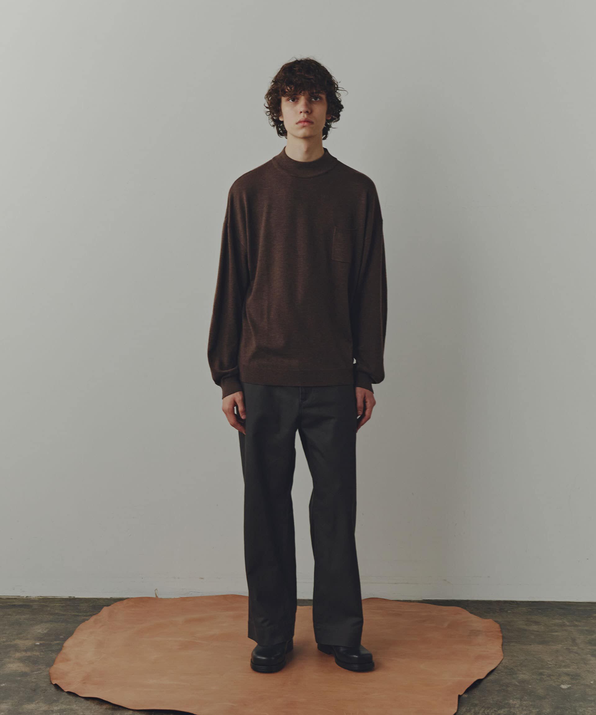 nano･universe「WEB限定/「Commonuse」クルーネックポケットニット」|ニット・セーター|