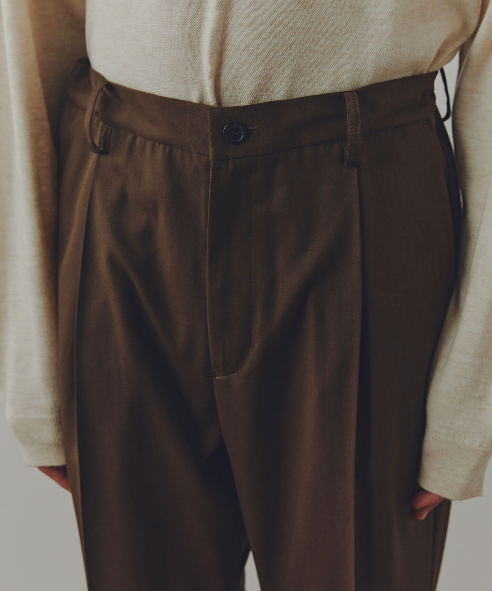 nano･universe「WEB限定/「Commonuse」ギャバジンイージーテーパードパンツ」|その他|