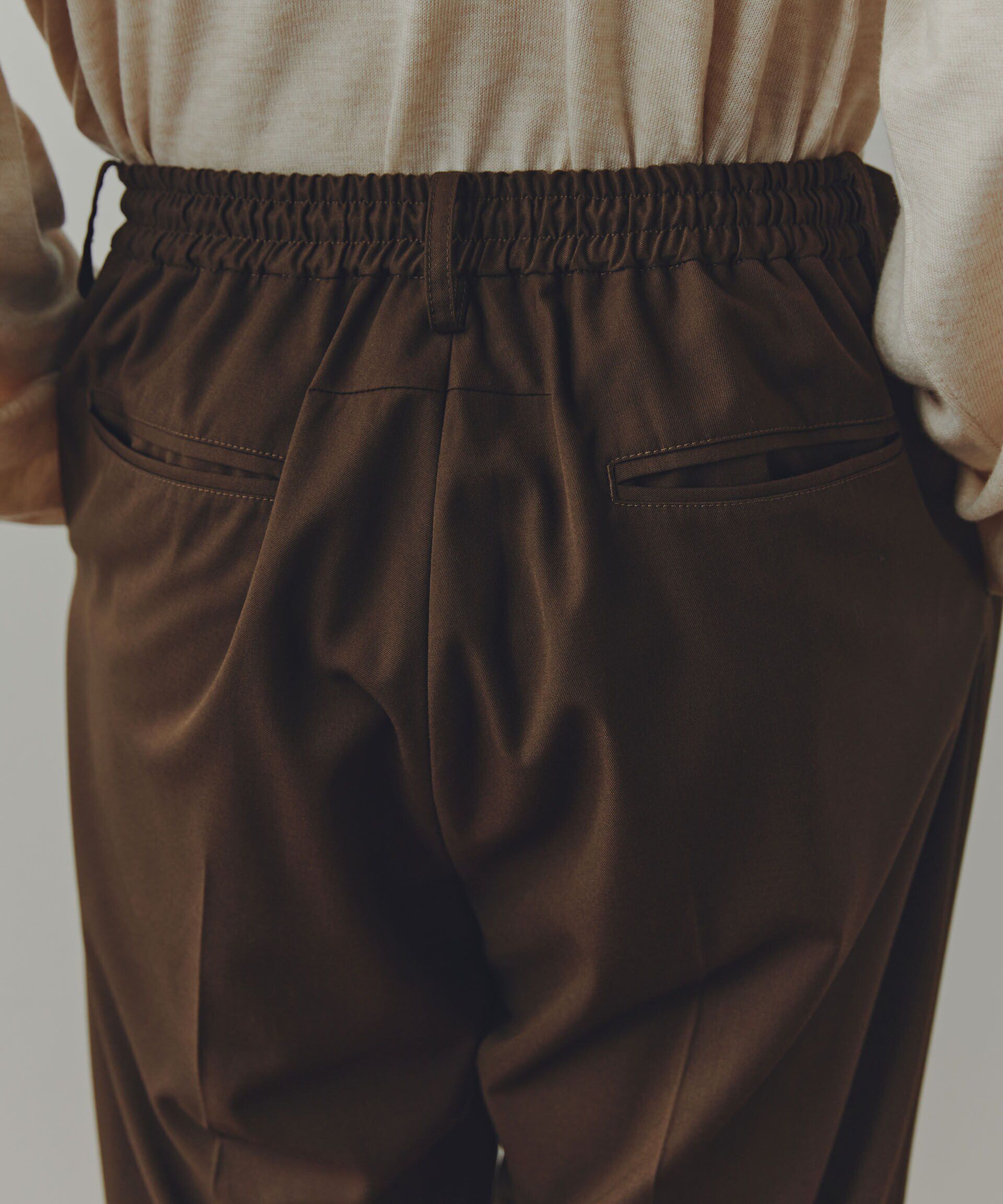 nano･universe「WEB限定/「Commonuse」ギャバジンイージーテーパードパンツ」|その他|