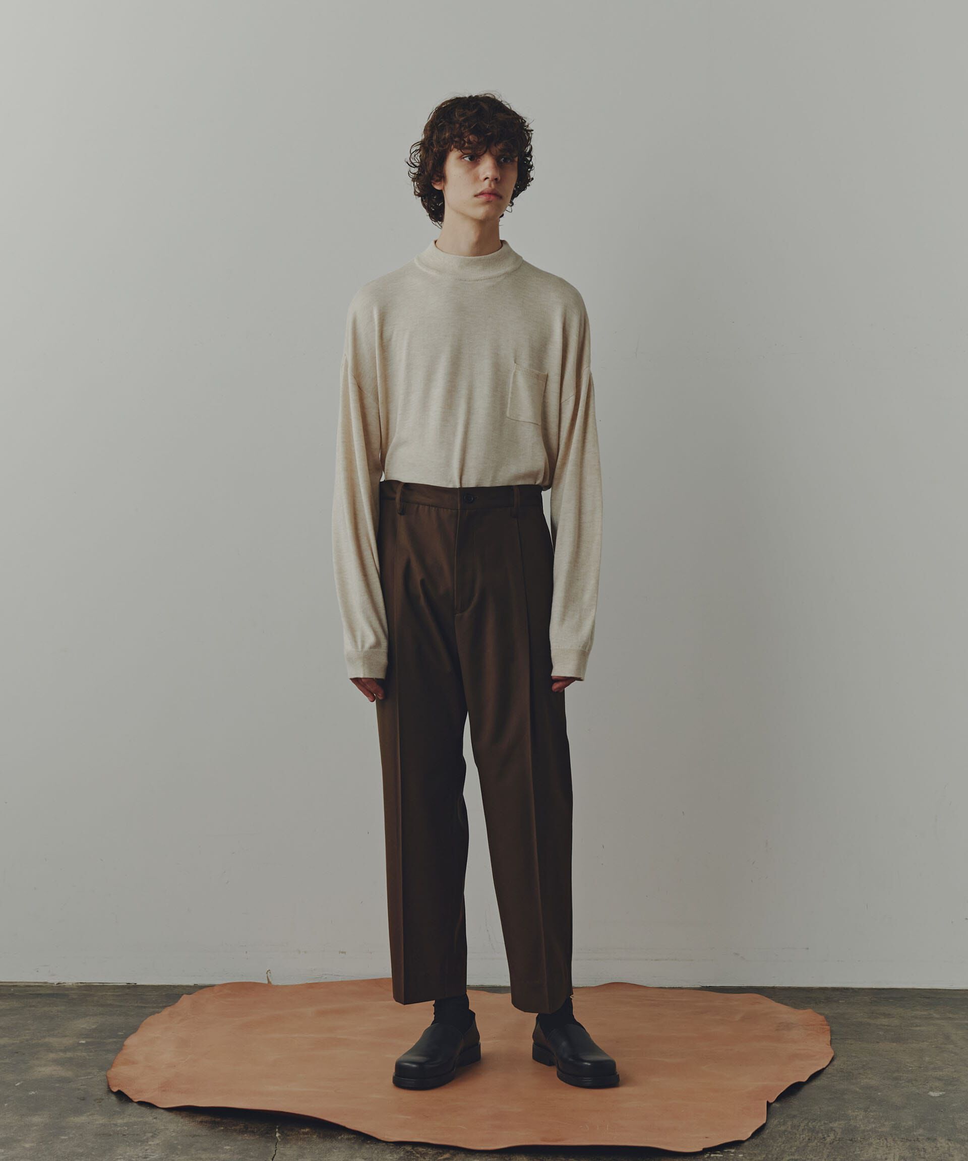 nano･universe「WEB限定/「Commonuse」ギャバジンイージーテーパードパンツ」|その他|