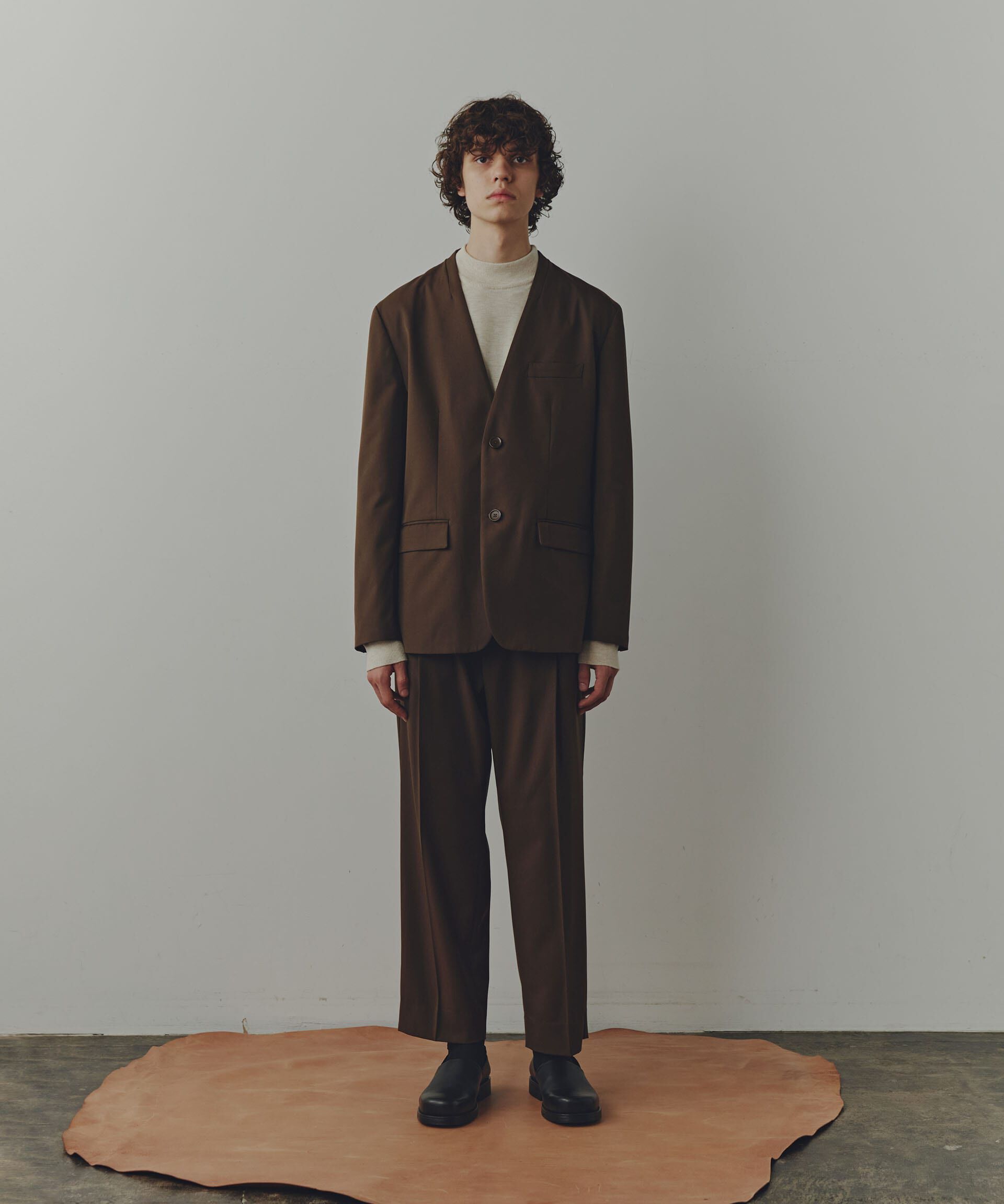 nano･universe「WEB限定/「Commonuse」ギャバジンイージーテーパードパンツ」|その他|