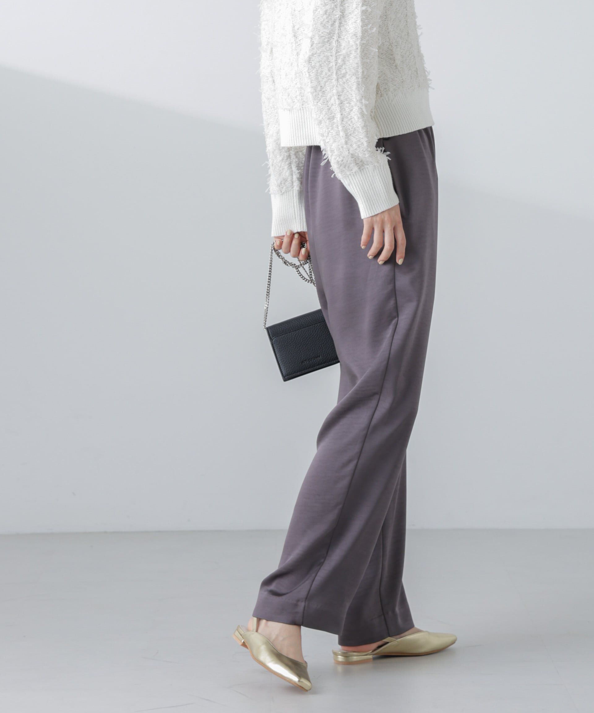 nano･universe「サテンセミワイドイージーパンツ」|その他|