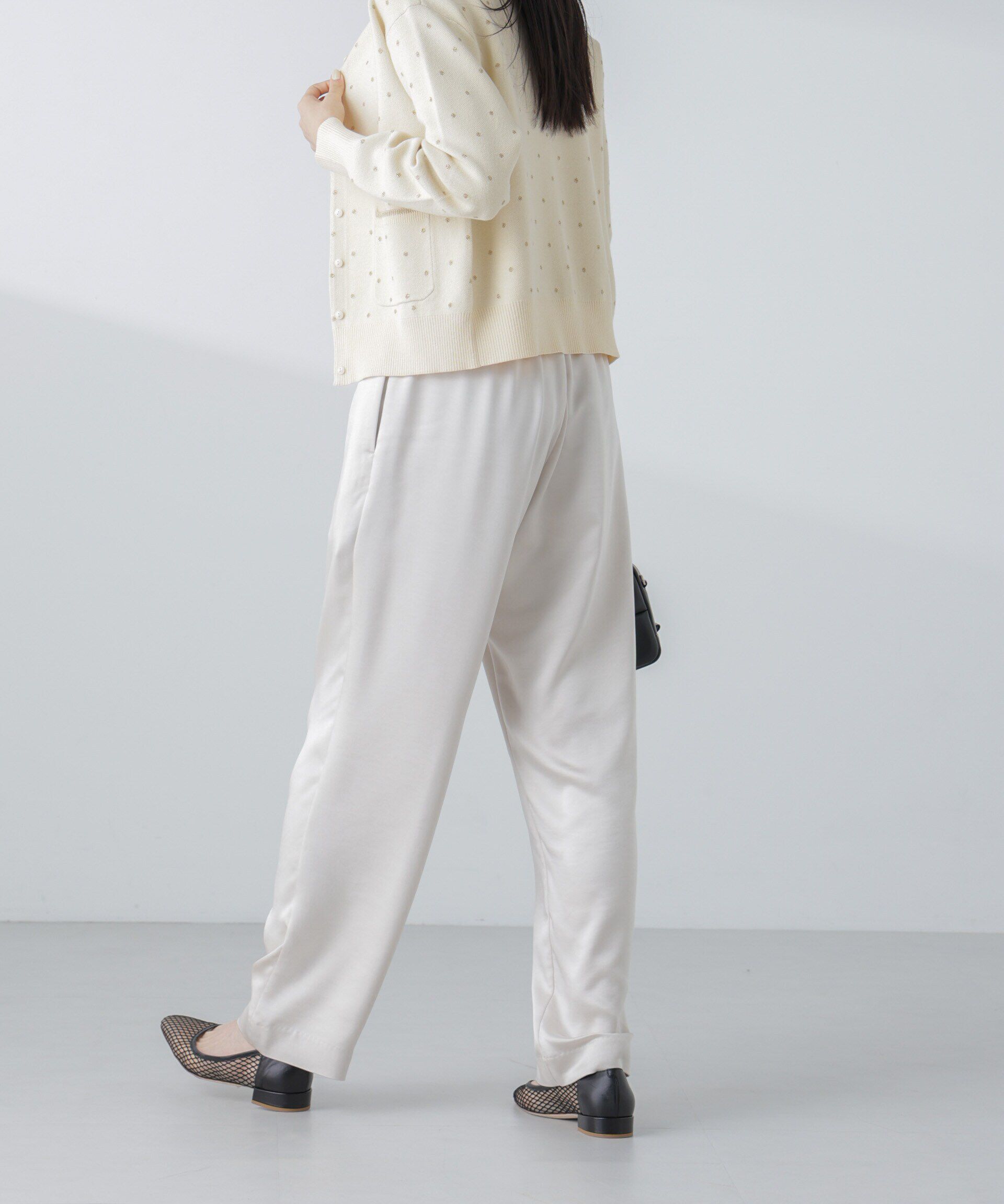 nano･universe「サテンセミワイドイージーパンツ」|その他|