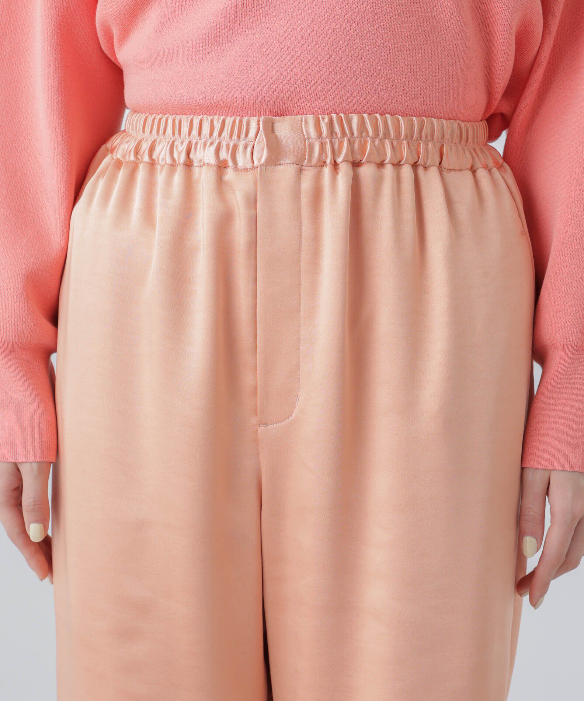 nano･universe「サテンセミワイドイージーパンツ」|その他|