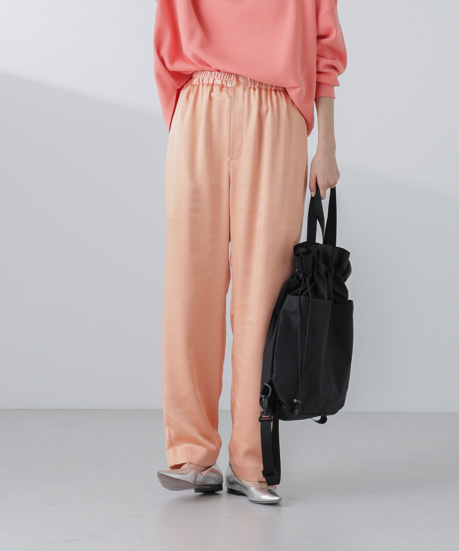 nano･universe「サテンセミワイドイージーパンツ」|その他|