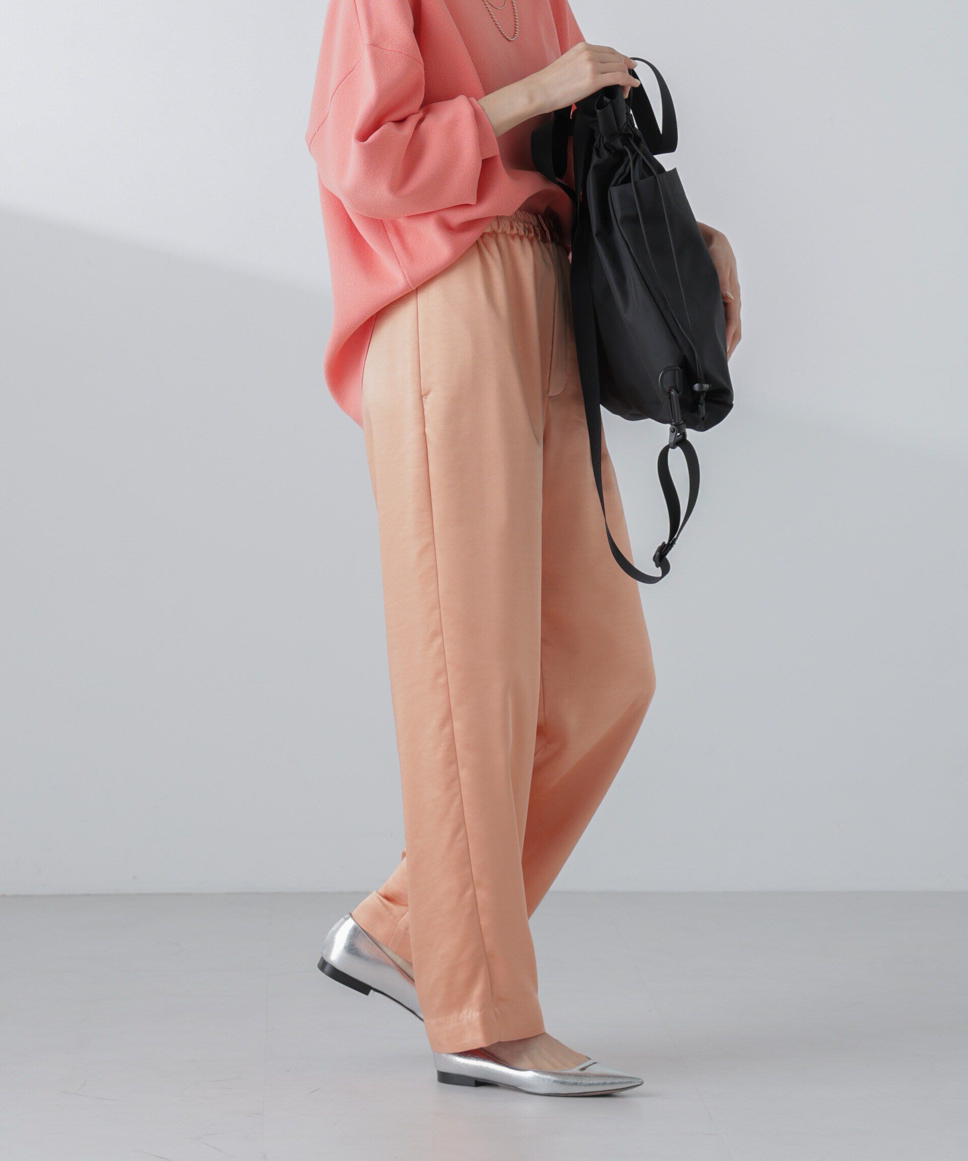 nano･universe「サテンセミワイドイージーパンツ」|その他|