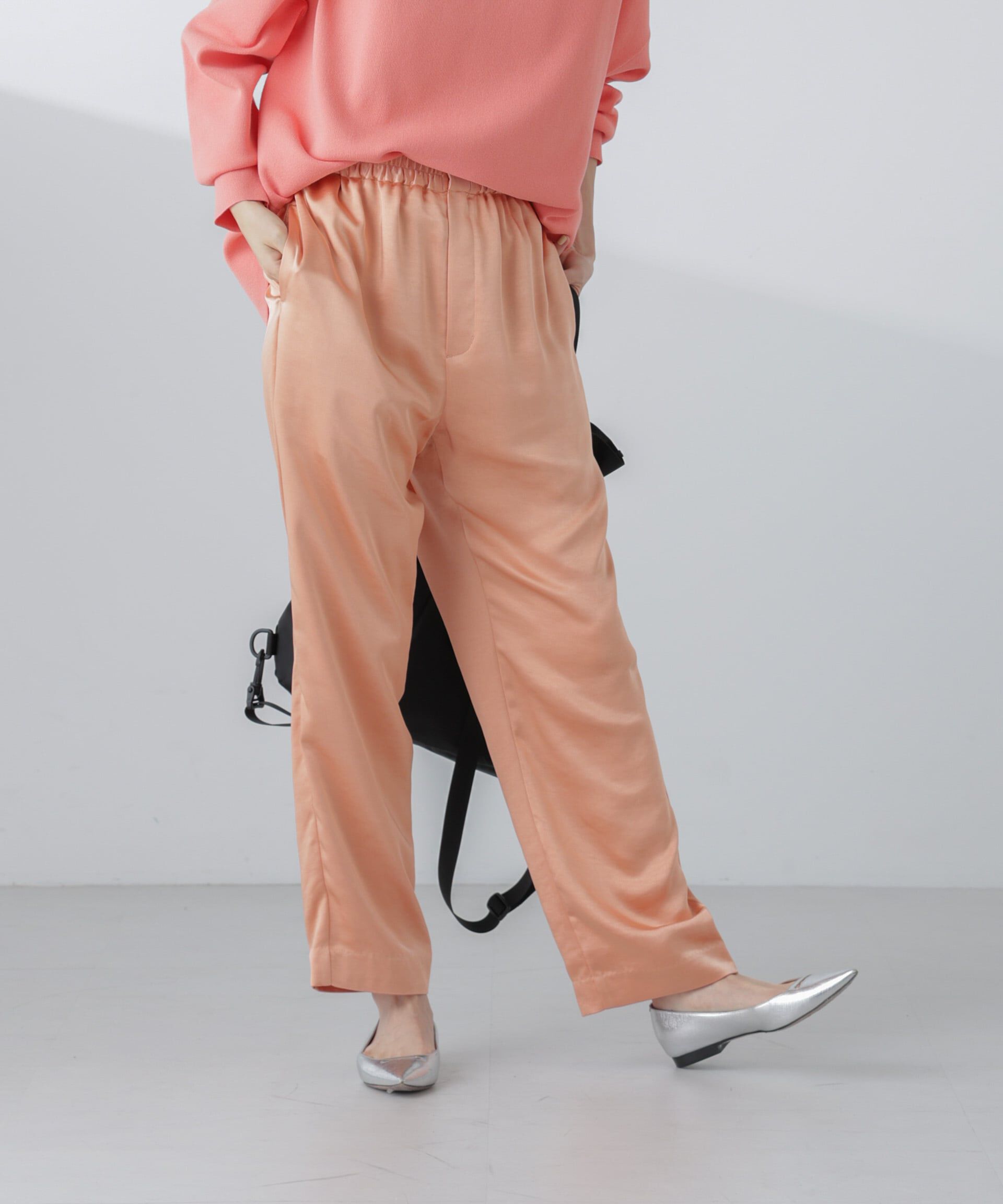 nano･universe「サテンセミワイドイージーパンツ」|その他|