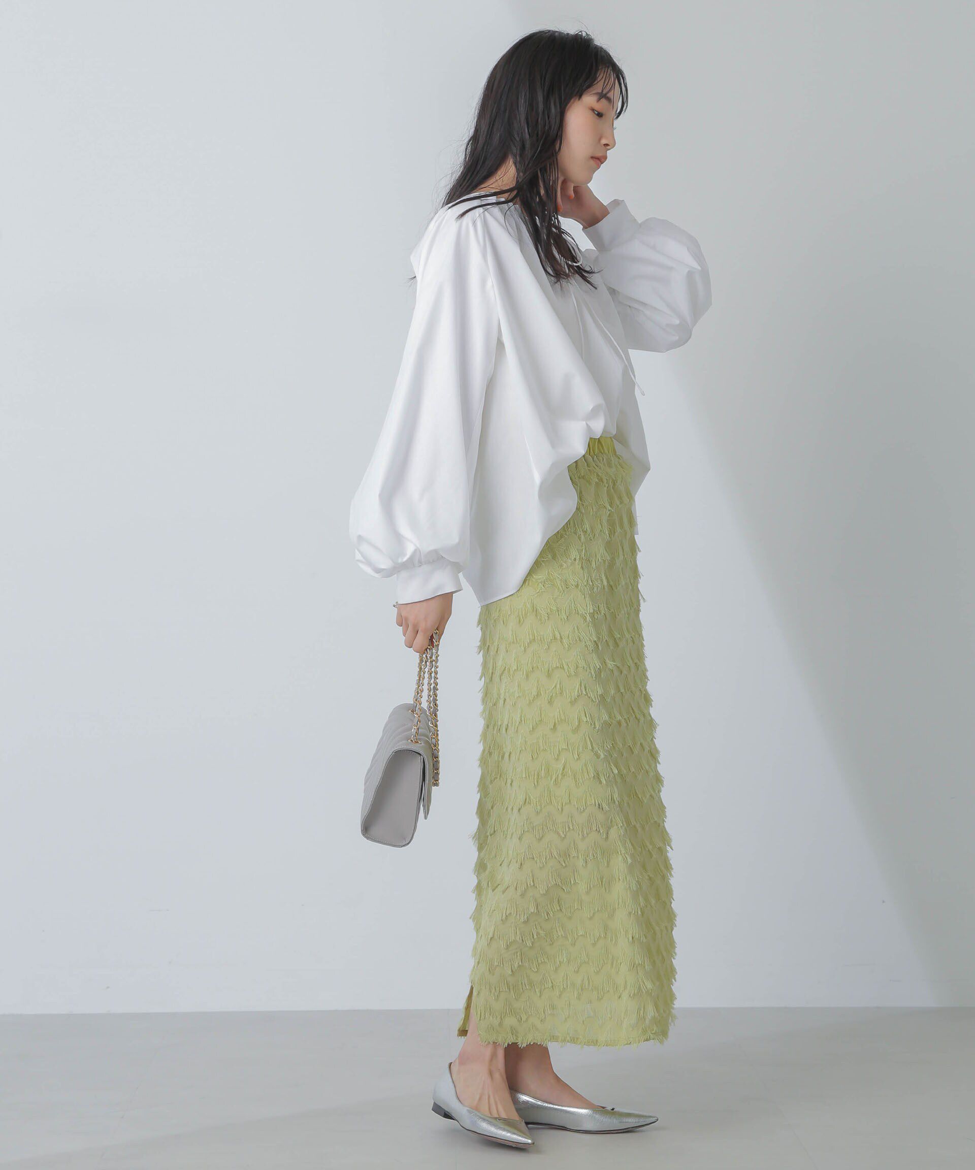 nano･universe「シャギーナロースカート」|スカート|