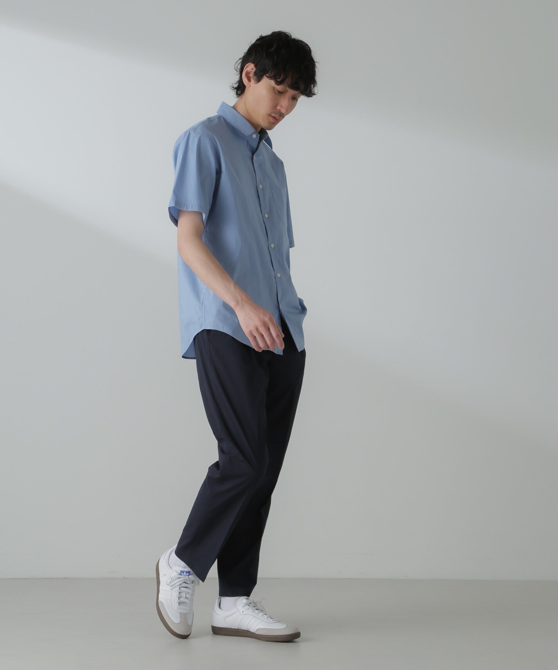 nano･universe「「ICE FLOW LINEN」レギュラーカラーシャツ 半袖」|シャツ・ブラウス|
