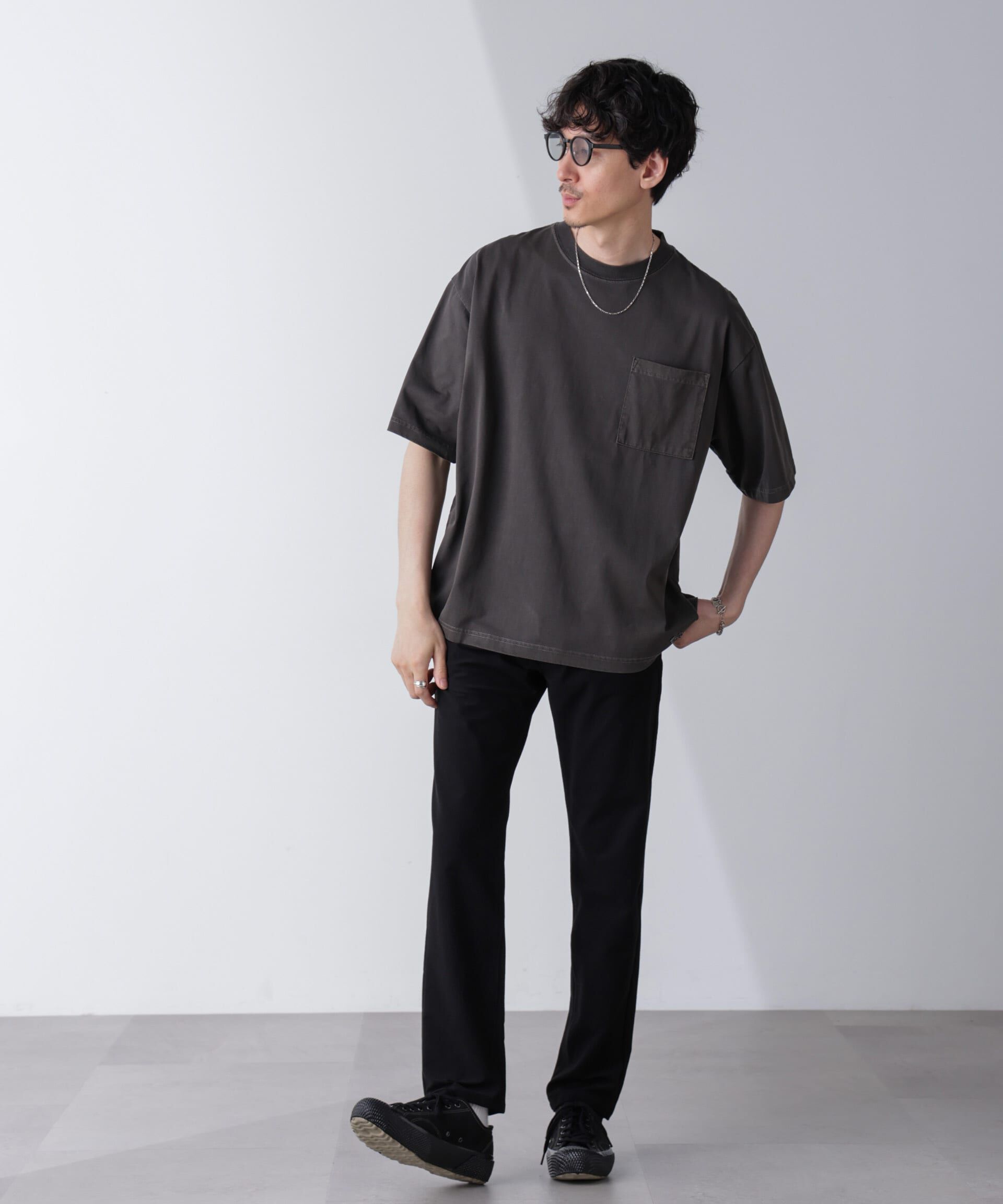 nano･universe「「PENNEYS」別注ピグメントTシャツ 半袖」|Tシャツ・カットソー|