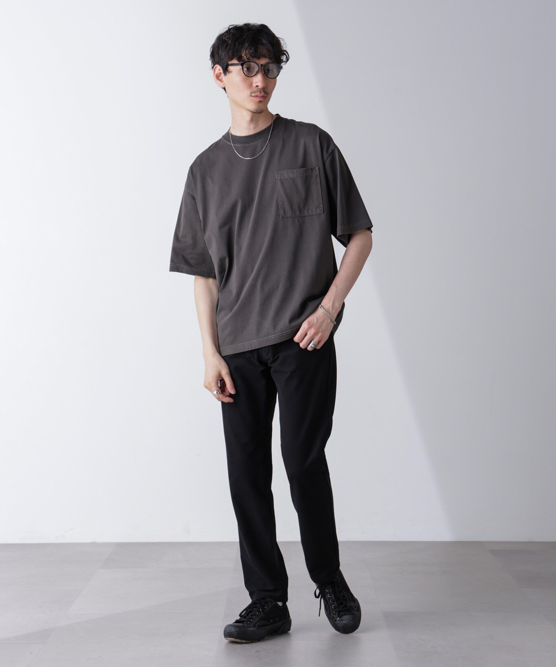 nano･universe「「PENNEYS」別注ピグメントTシャツ 半袖」|Tシャツ・カットソー|