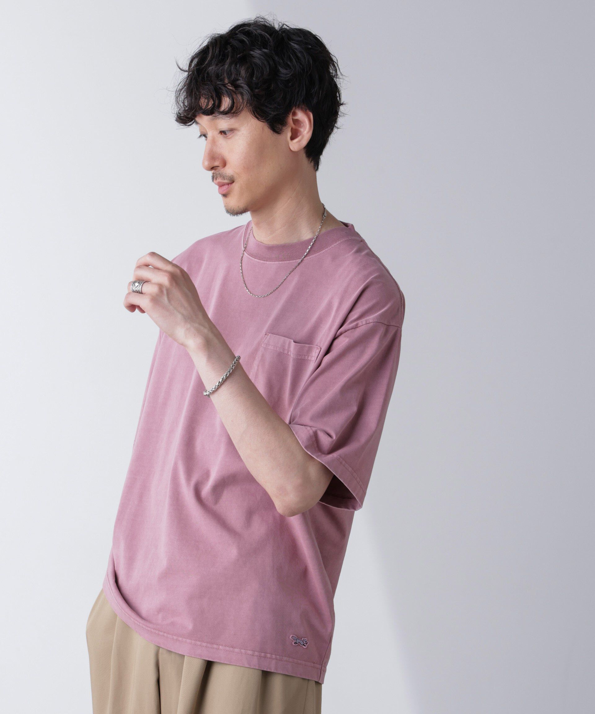 nano･universe「「PENNEYS」別注ピグメントTシャツ 半袖」|Tシャツ・カットソー|