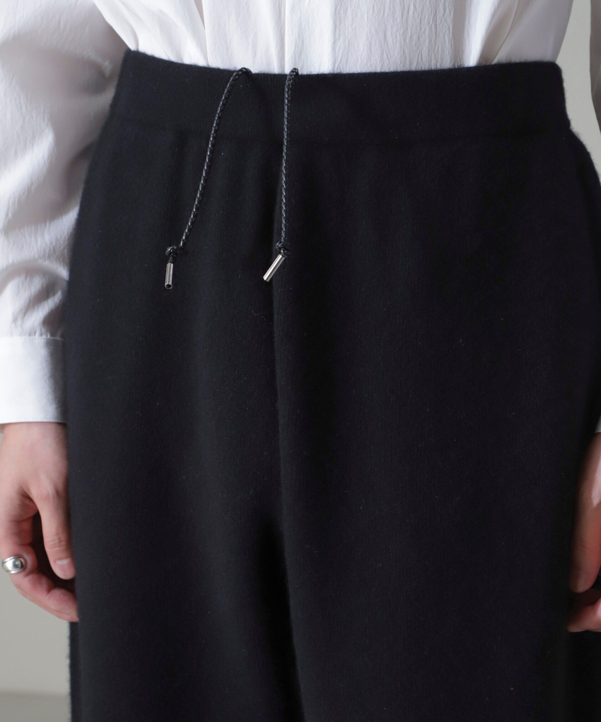 nano･universe「AQUA ウールカシミヤニットパンツ」|ニット・セーター|