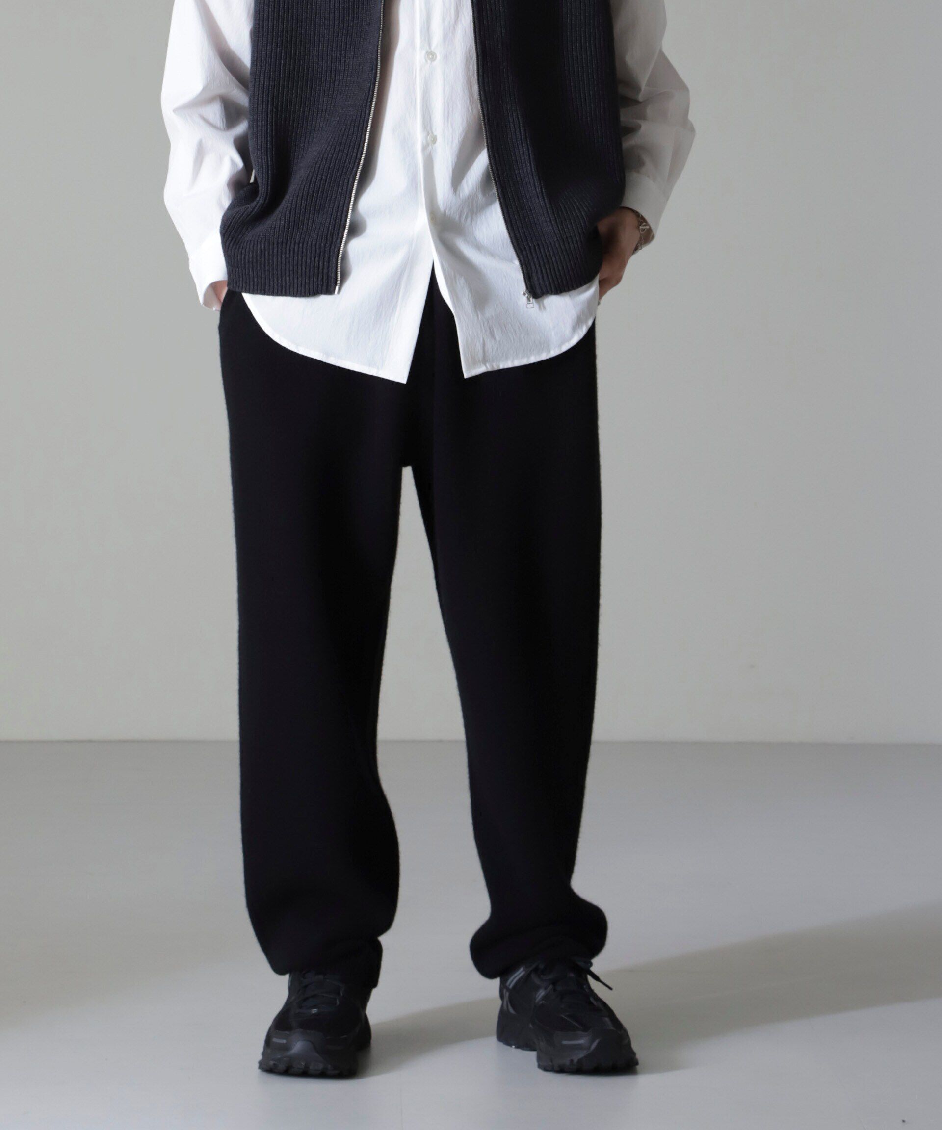 nano･universe「AQUA ウールカシミヤニットパンツ」|ニット・セーター|