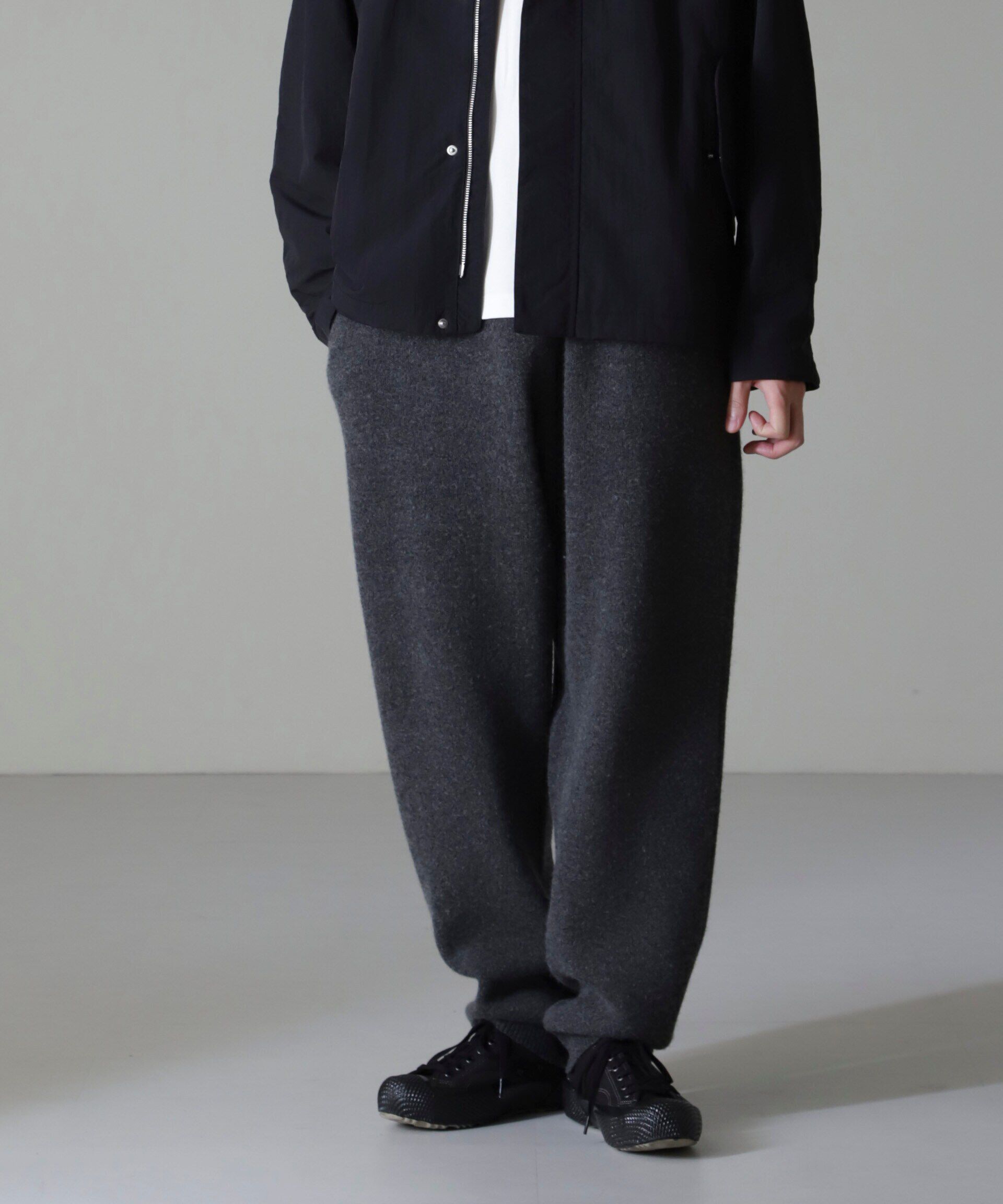 nano･universe「AQUA ウールカシミヤニットパンツ」|ニット・セーター|