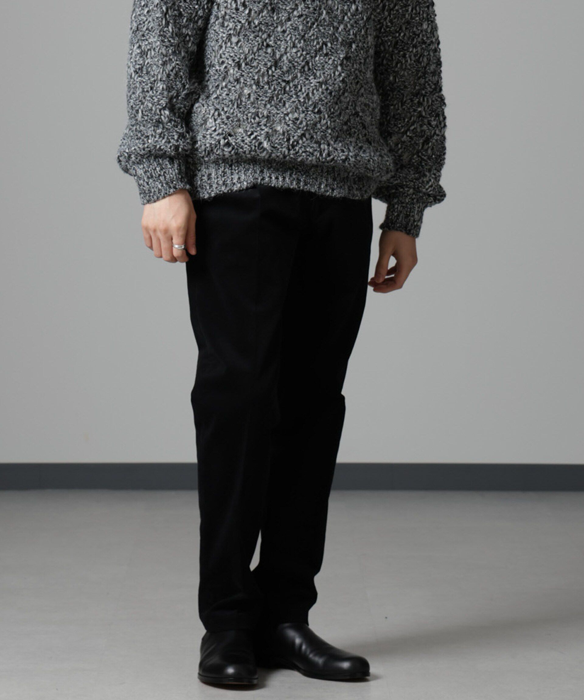 nano･universe「タックテーパードコーデュロイパンツ」|チノ|