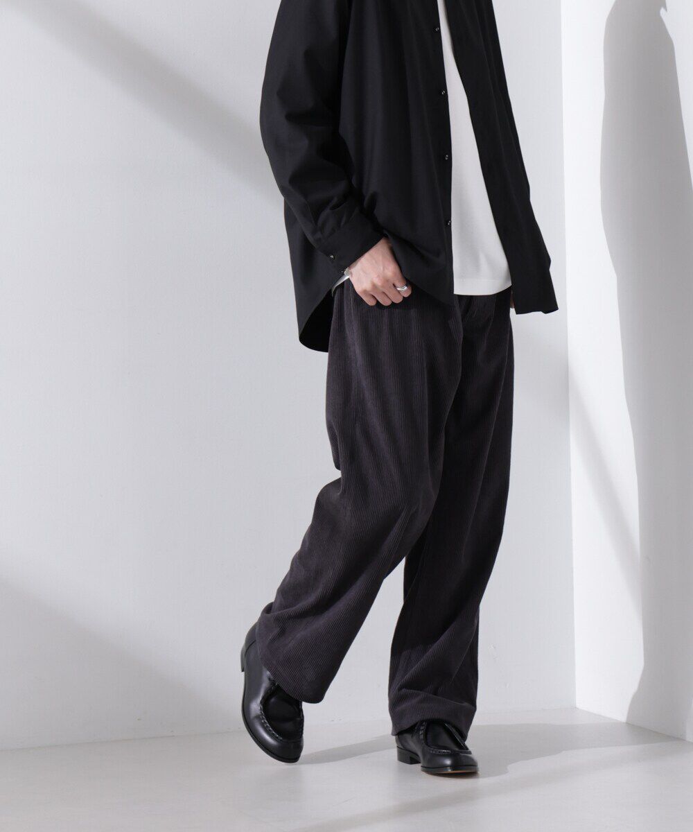 nano･universe「コーデュロイ5Pパンツ」|チノ|チャコール3