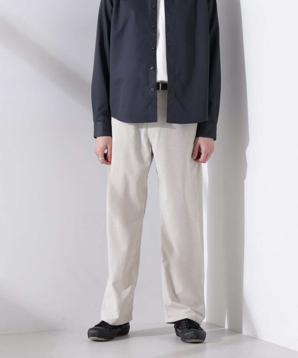 nano･universe「コーデュロイ5Pパンツ」|チノ|ホワイト