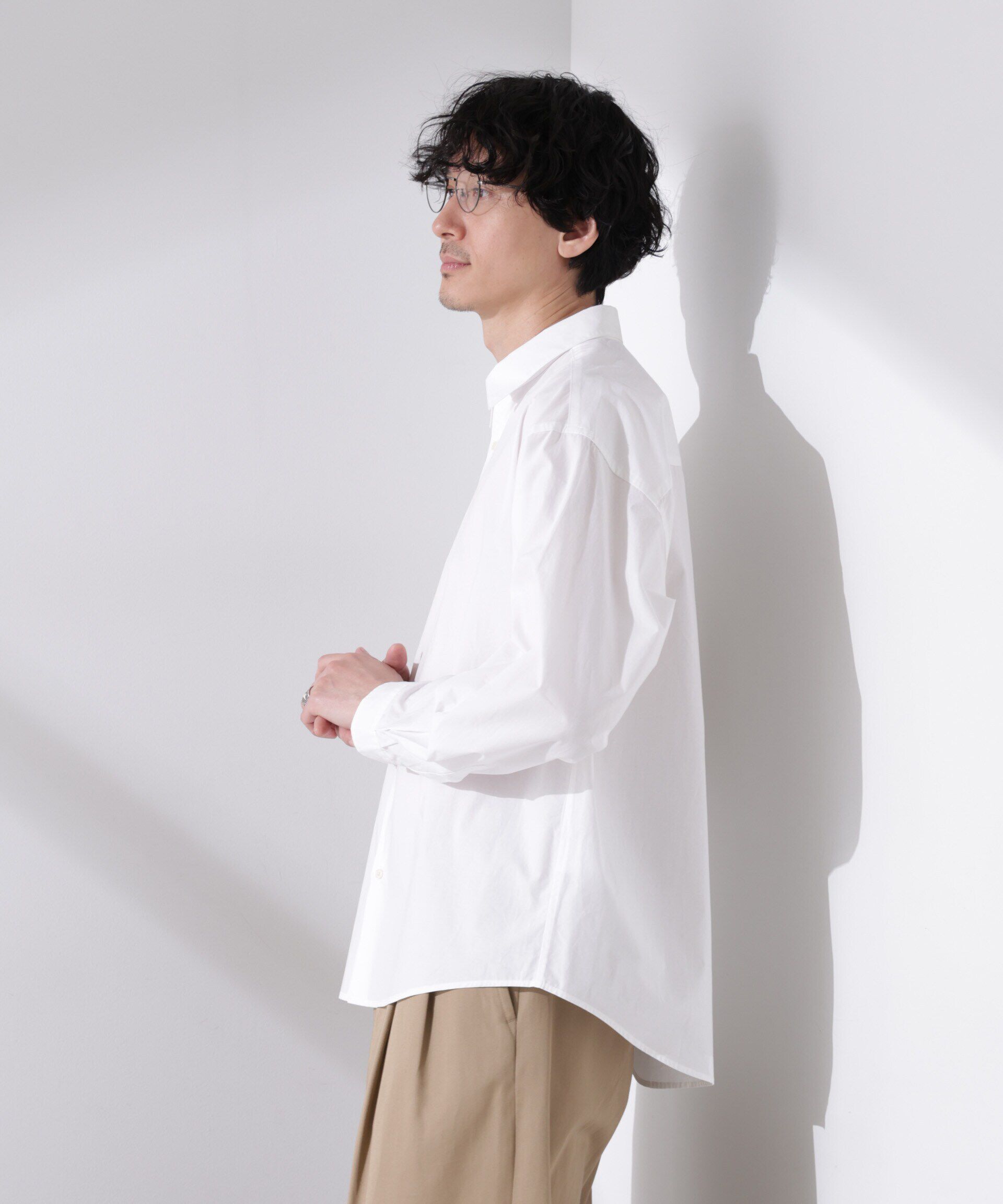 nano･universe「「大人のワイドシャツ」レギュラーカラー 長袖」|シャツ・ブラウス|