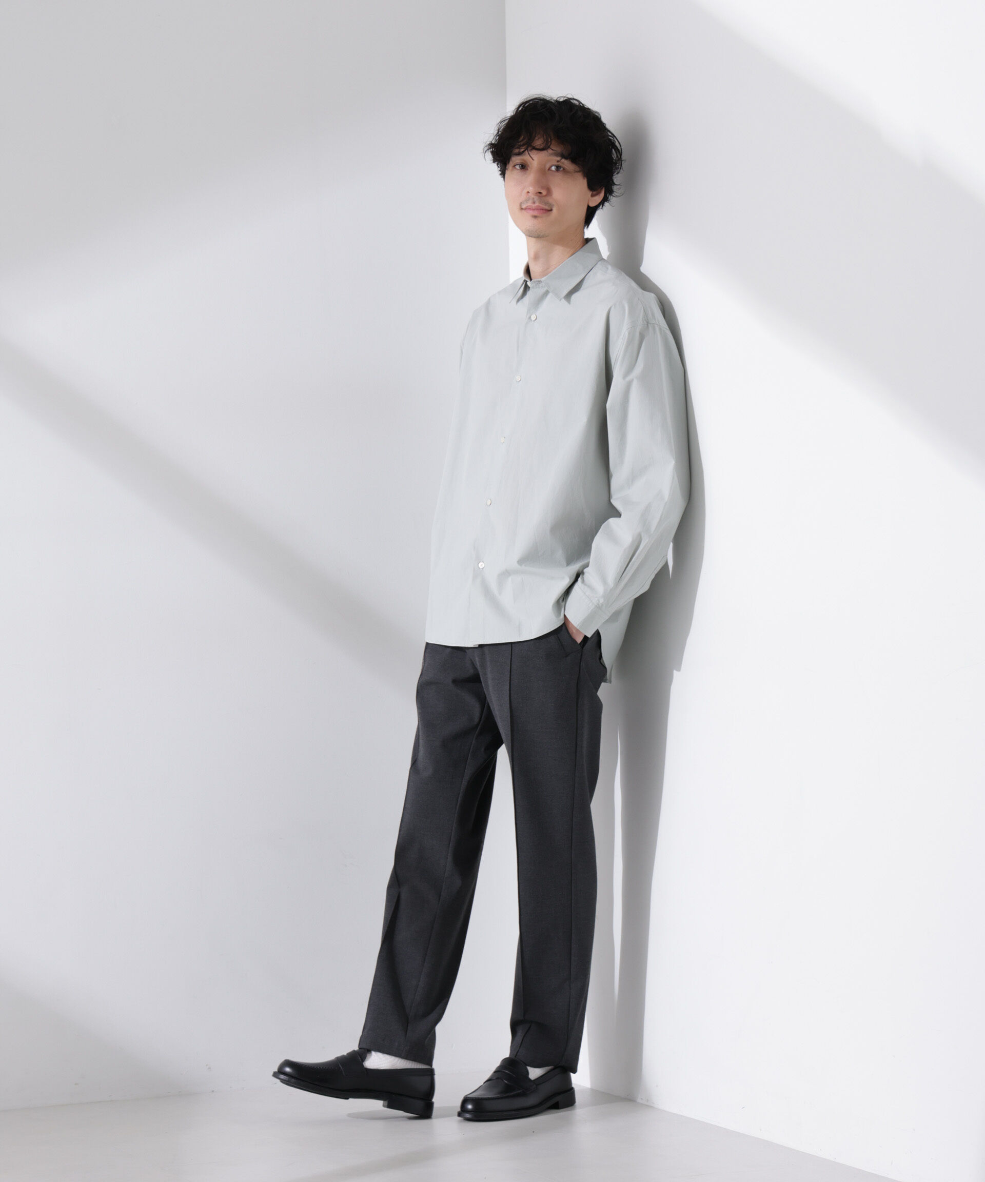 nano･universe「「大人のワイドシャツ」レギュラーカラー 長袖」|シャツ・ブラウス|