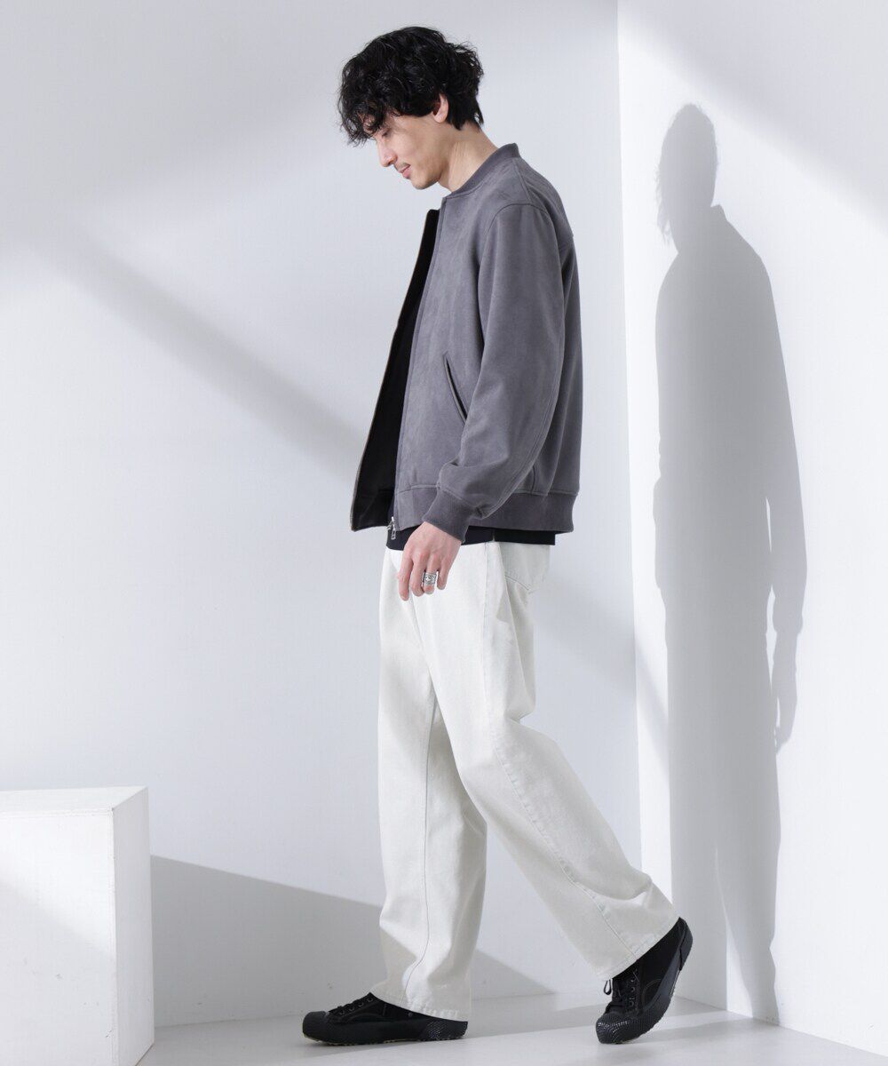 nano･universe「フェイクスエードMA-1」|ブルゾン・スタジャン|