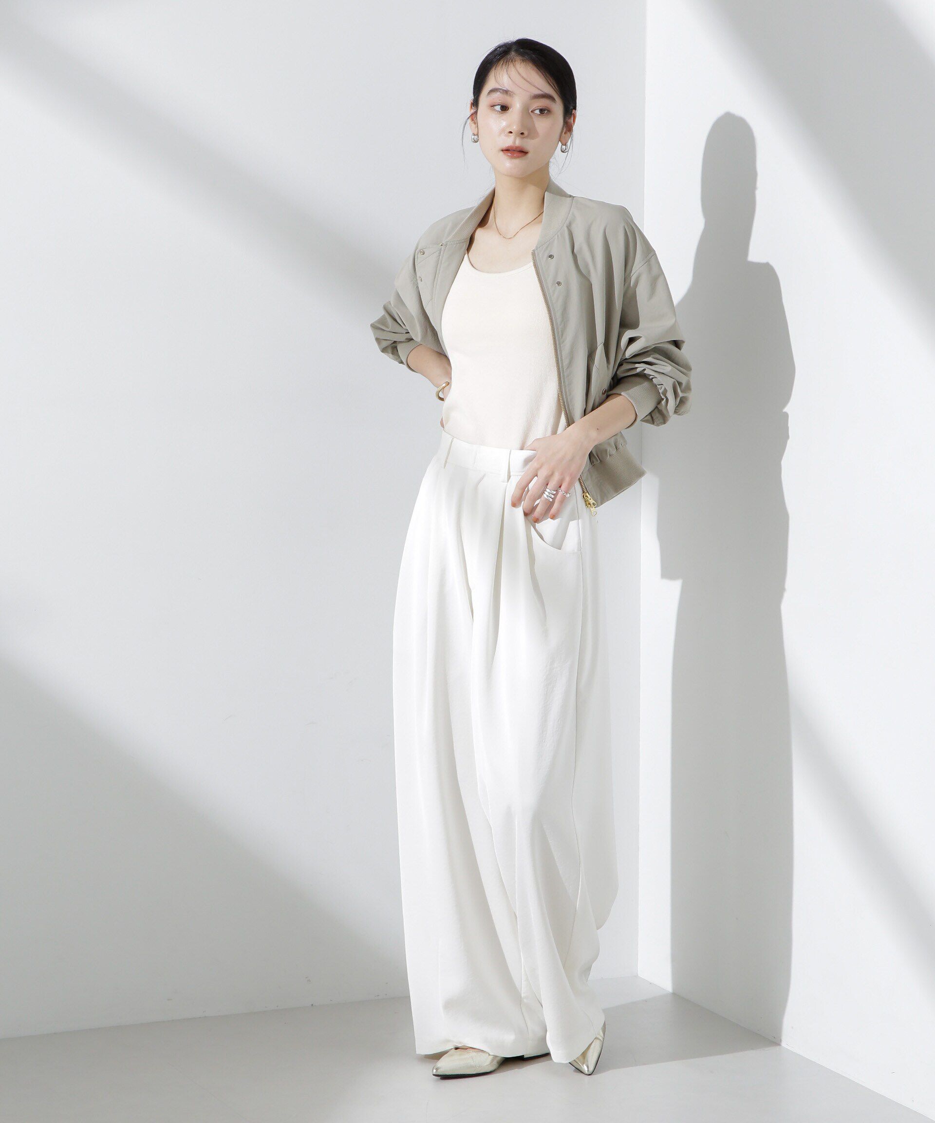 nano･universe「カップ付きバッククロスキャミソール」|Tシャツ・カットソー|